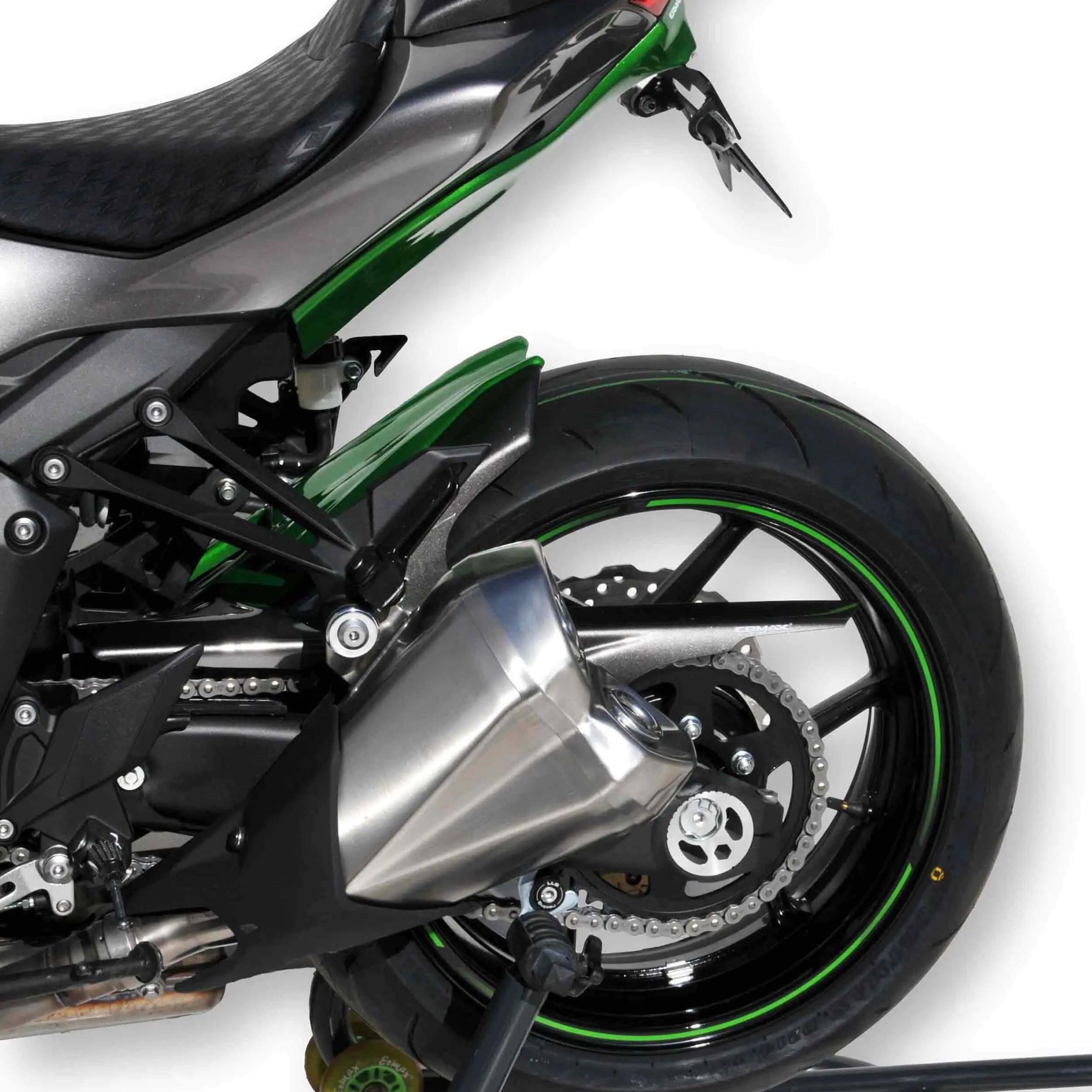 Ermax Hugger | Metallic Green/Metallic Grey (Golden Blazed Green/Graphite Grey) | Kawasaki Z 1000 2014>2014 - Shop name