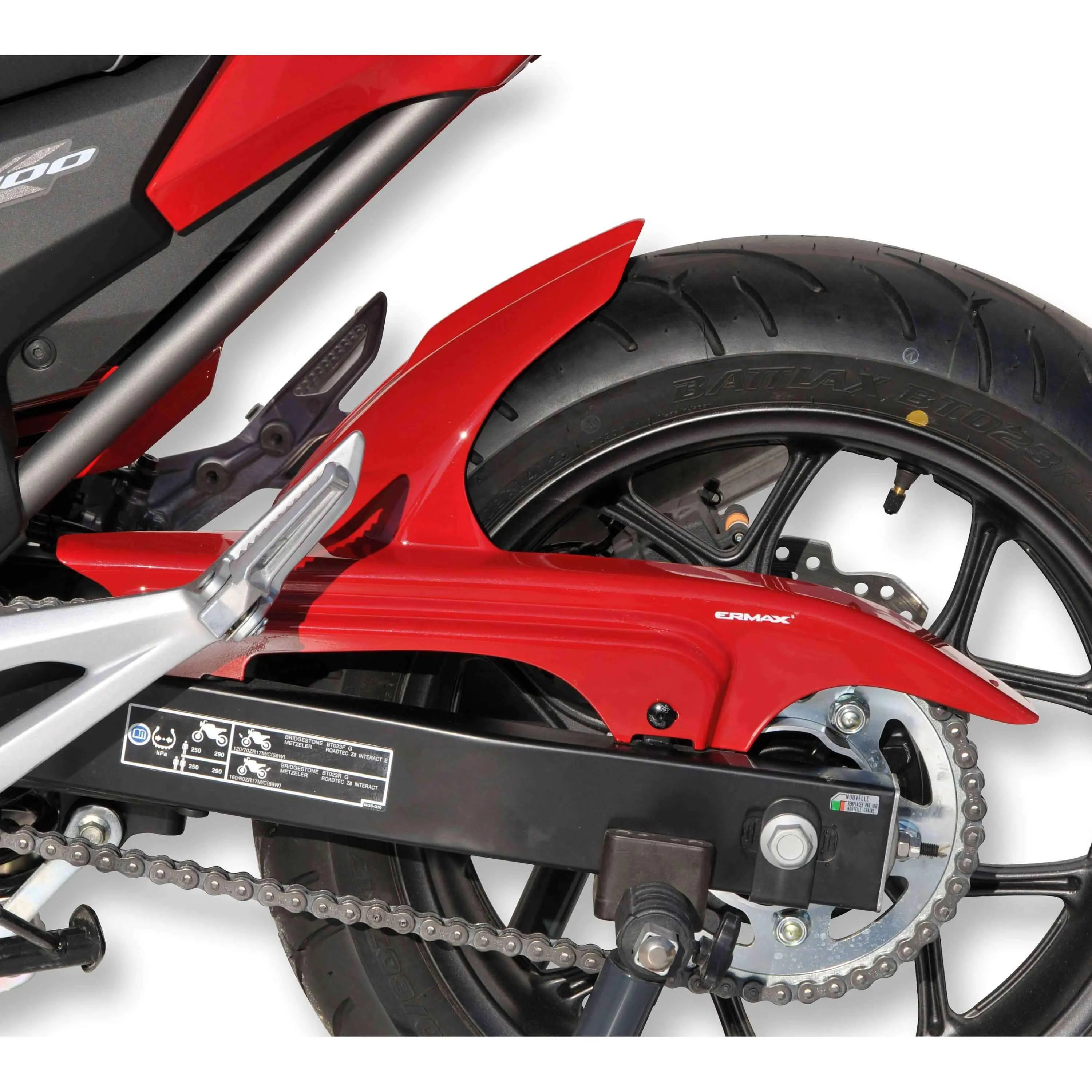 Ermax Hugger | Metallic Red (Candy Arcadian Red) | Honda NC 750 X 2014>2015 - Shop name