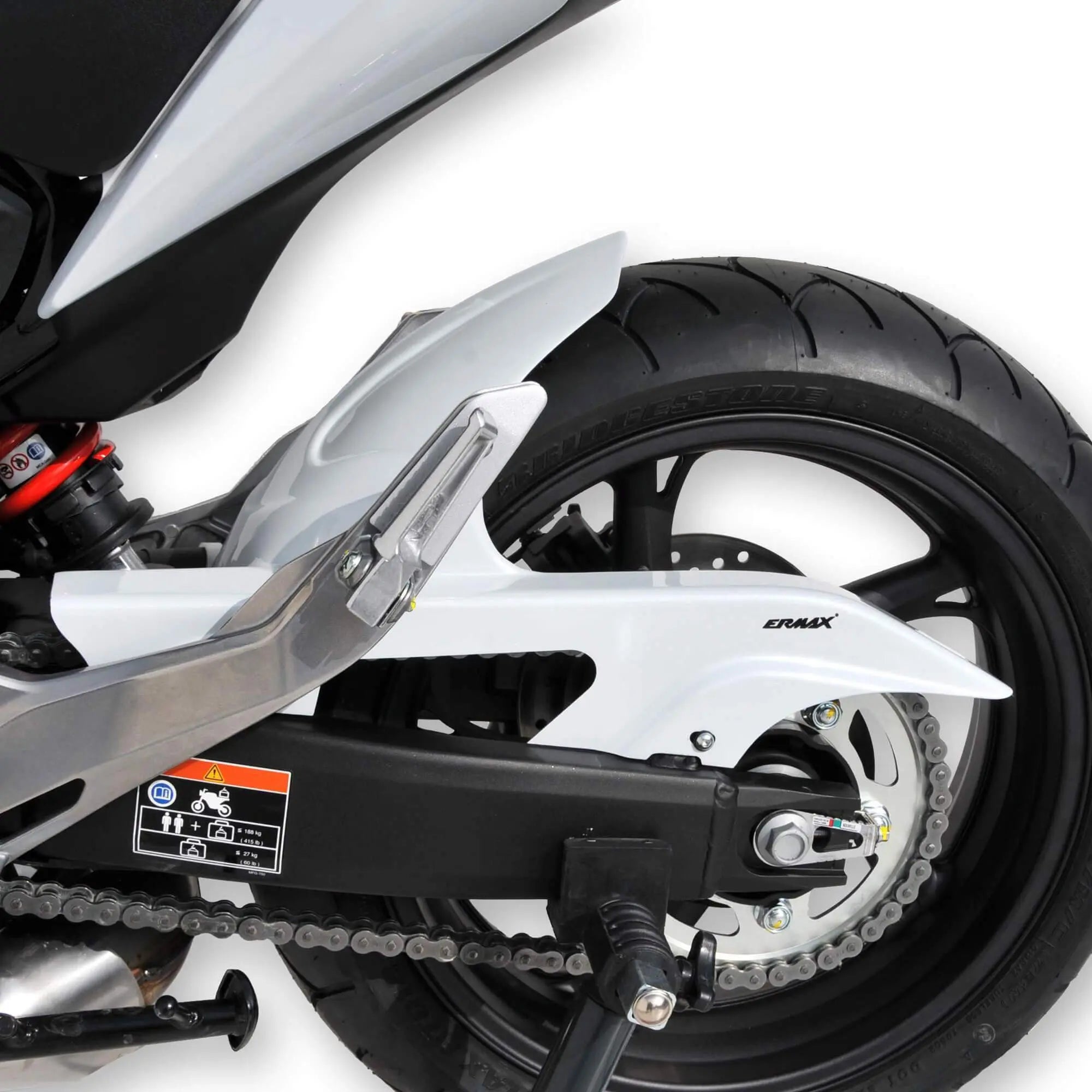 Ermax Hugger | Metallic White (Pearl Cool White) | Honda CB 600 F Hornet 2011>2012 - Shop name