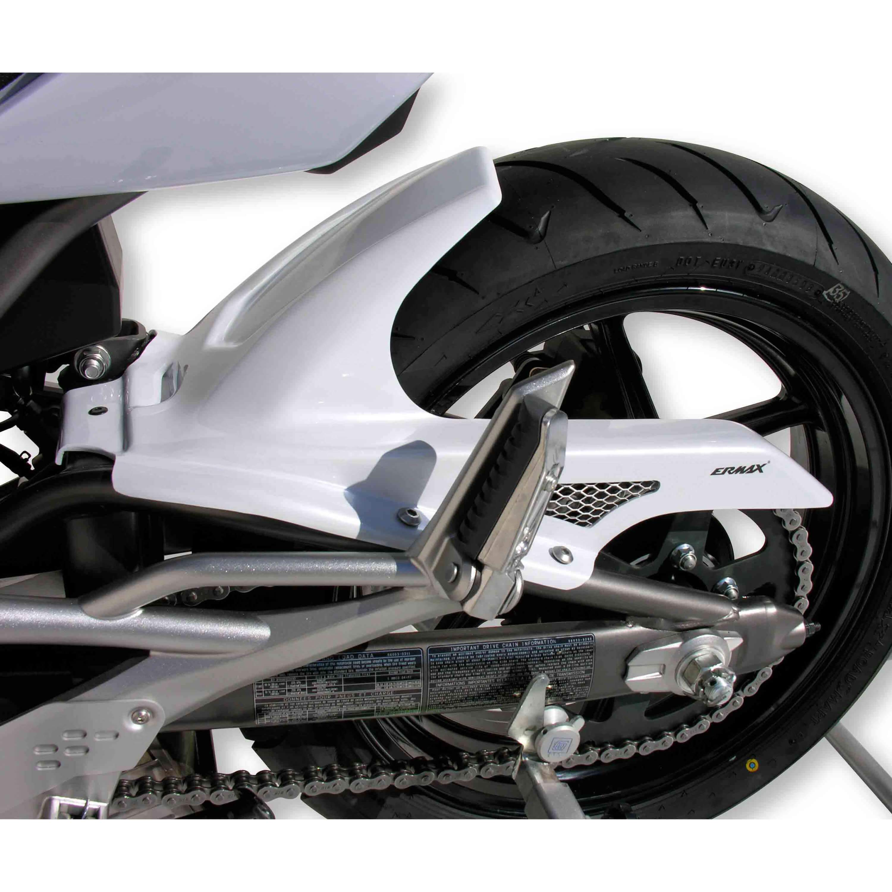 Ermax Hugger | Metallic White (Pearl Stardust White) | Kawasaki ER-6N 2009>2011 - Shop name