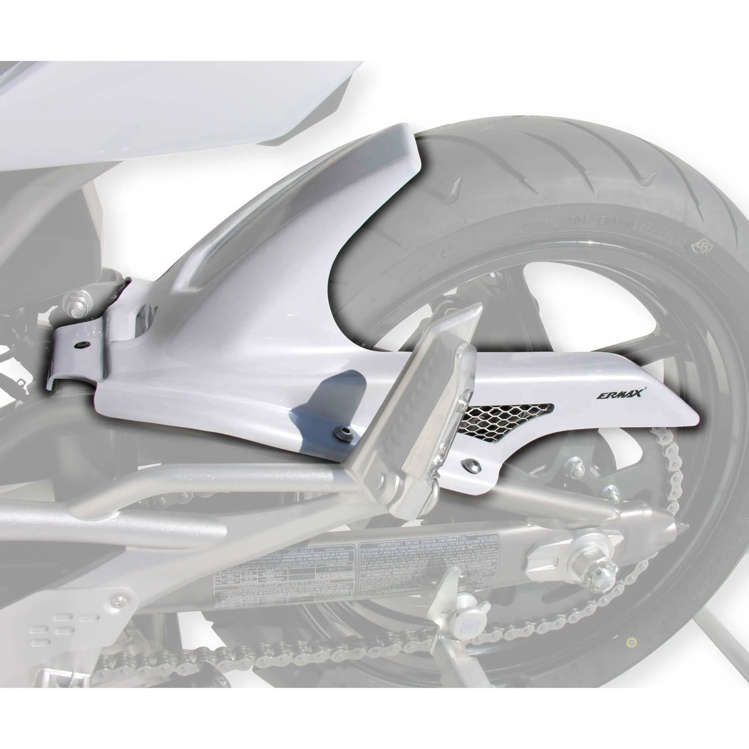 Ermax Hugger | Metallic White (Pearl White) | Kawasaki ER-6N 2011>2011 - Shop name