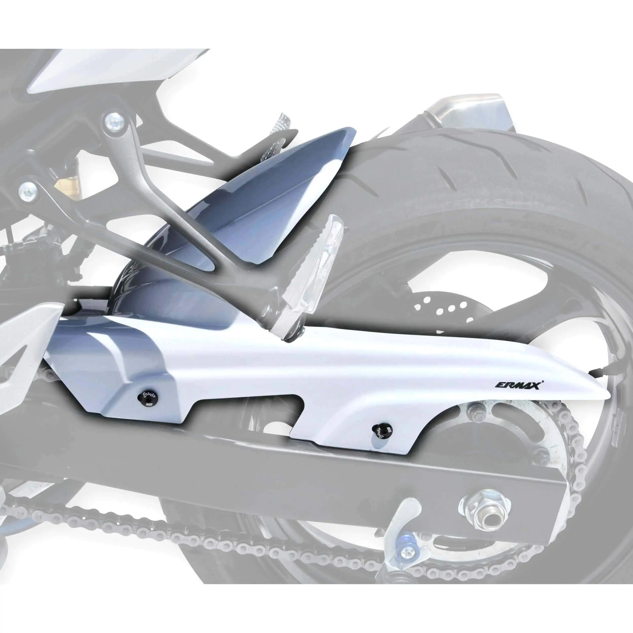 Ermax Hugger | Metallic White (White Glacier) | Suzuki GSR 750 2011>2015 - Shop name