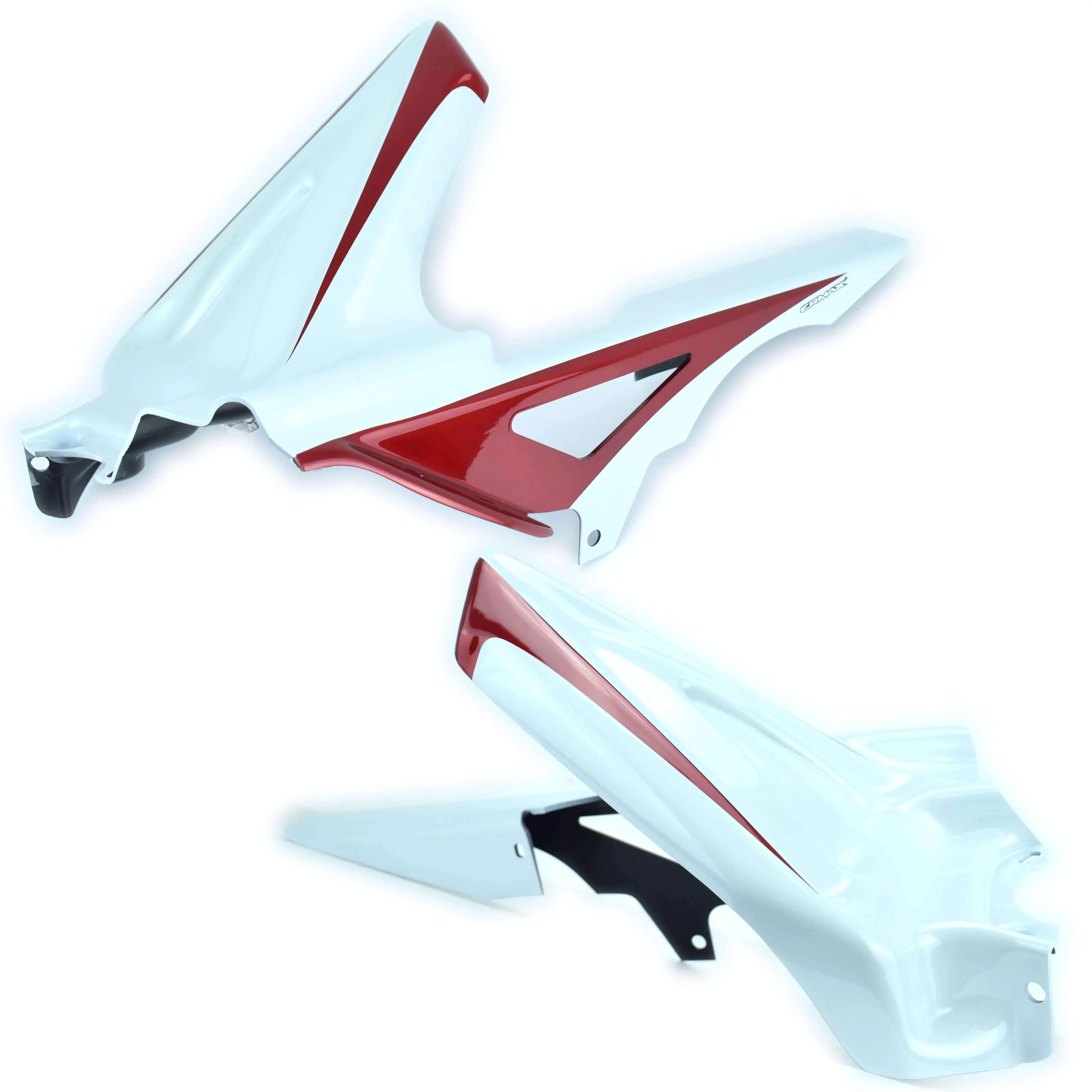 Ermax Hugger | Metallic White/Metallic Burgundy (Pearl Cool White/Pearl Sienna Red) | Honda CB 1000 R 2011>2017 - Shop name