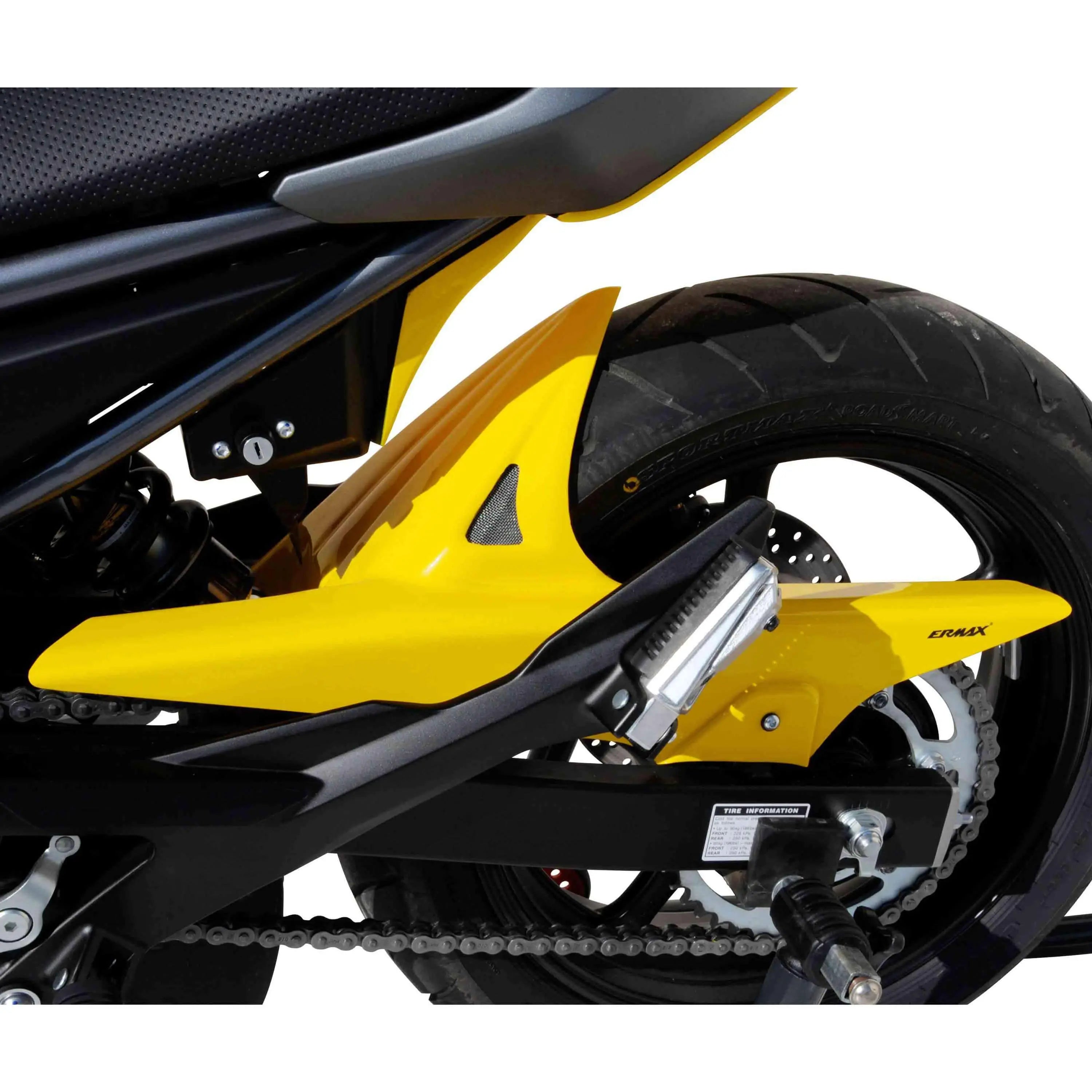 Ermax Hugger | Metallic Yellow (Extreme Yellow) | Yamaha XJ6 2009>2012 - Shop name