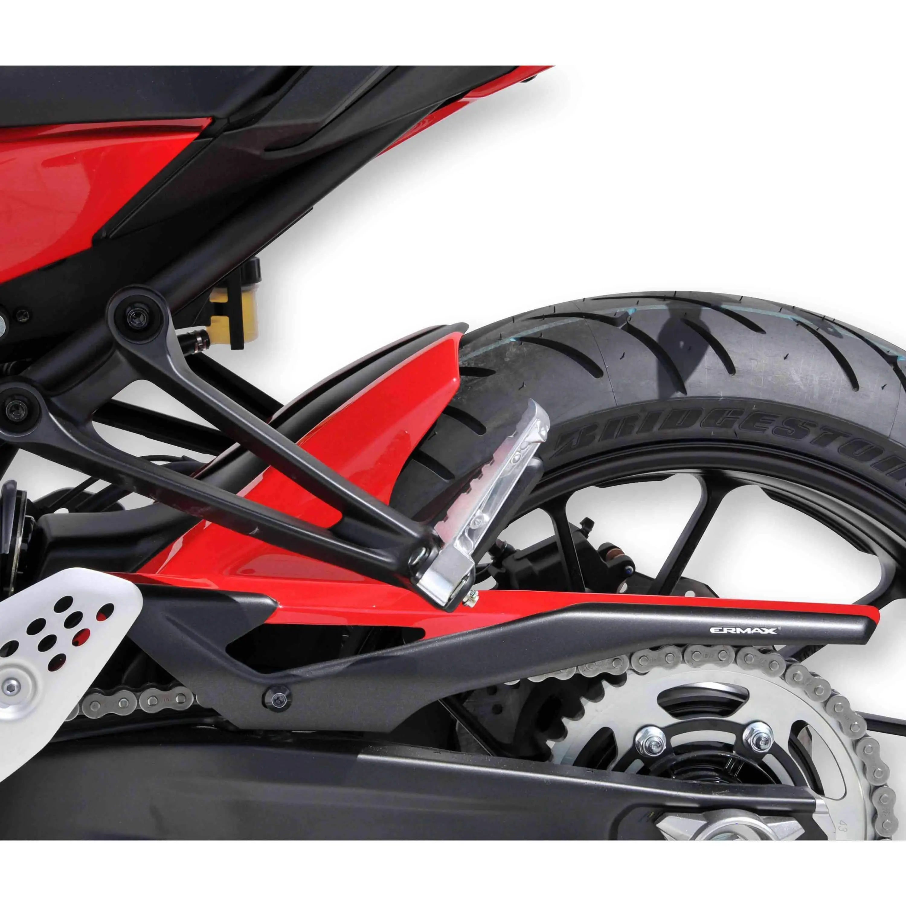 Ermax Hugger | Red and Black (Blackmax/Vivid Red Cocktail) | Yamaha MT-07 2014>2017 - Shop name