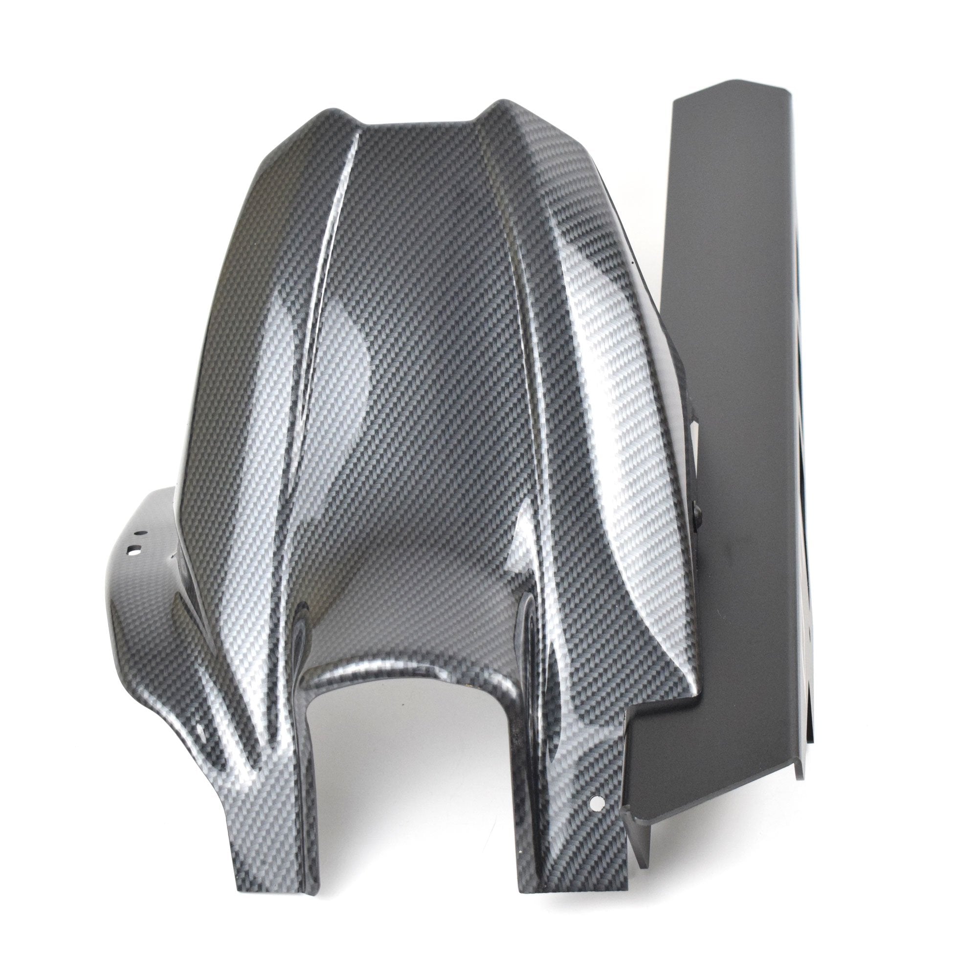 Ermax Hugger with Aluminium Chainguard | Carbon Look | Yamaha MT-07 2021>2024 - Pyramid Motorcycle Accessories