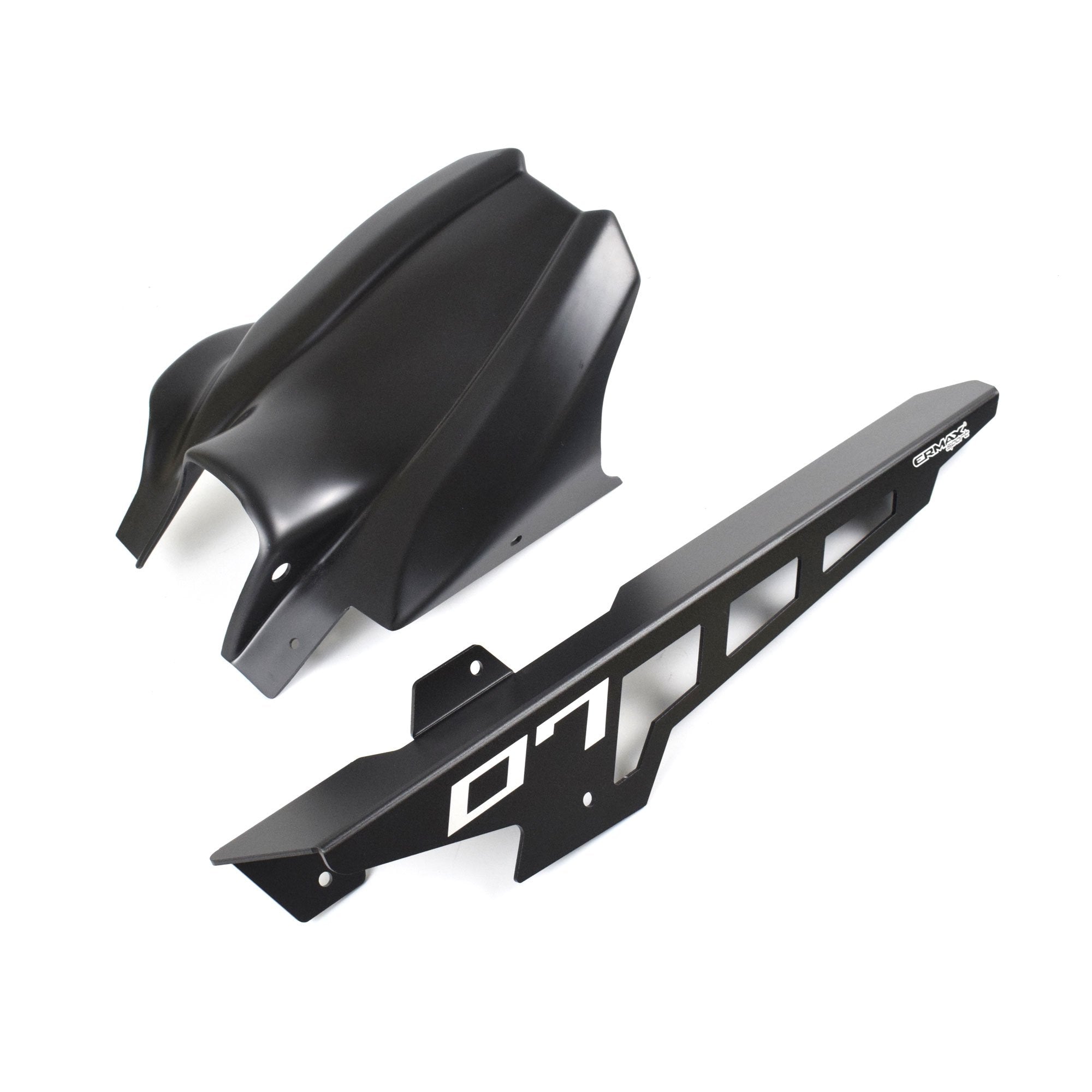 Ermax Hugger with Aluminium Chainguard | Unpainted | Yamaha MT-07 2021>2024 - Pyramid Motorcycle Accessories
