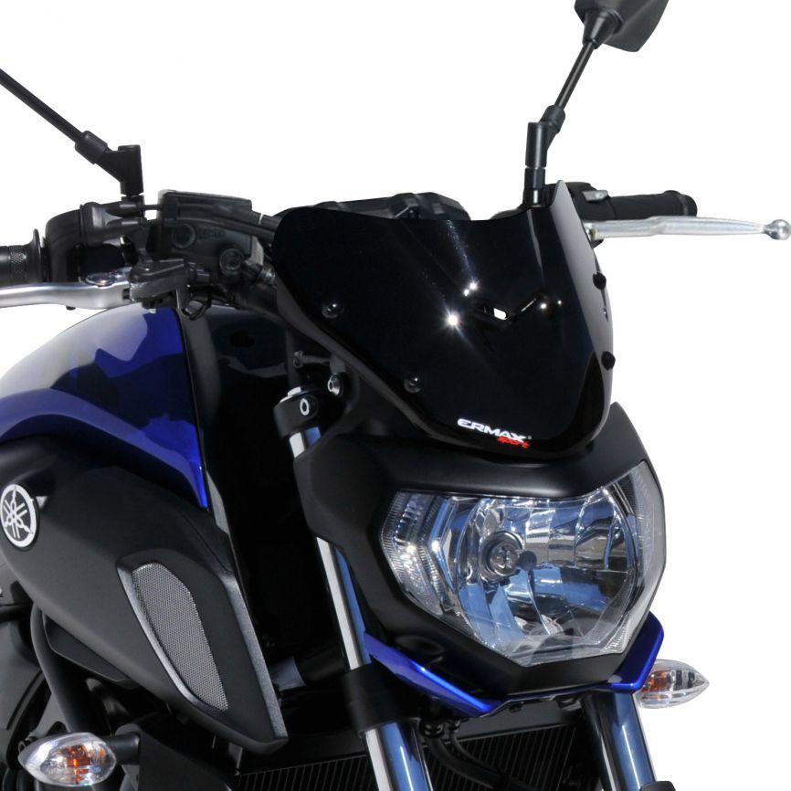 Ermax Hypersport Screen | Black (Opaque) | Yamaha MT-07 2018>2020 - Pyramid Motorcycle Accessories