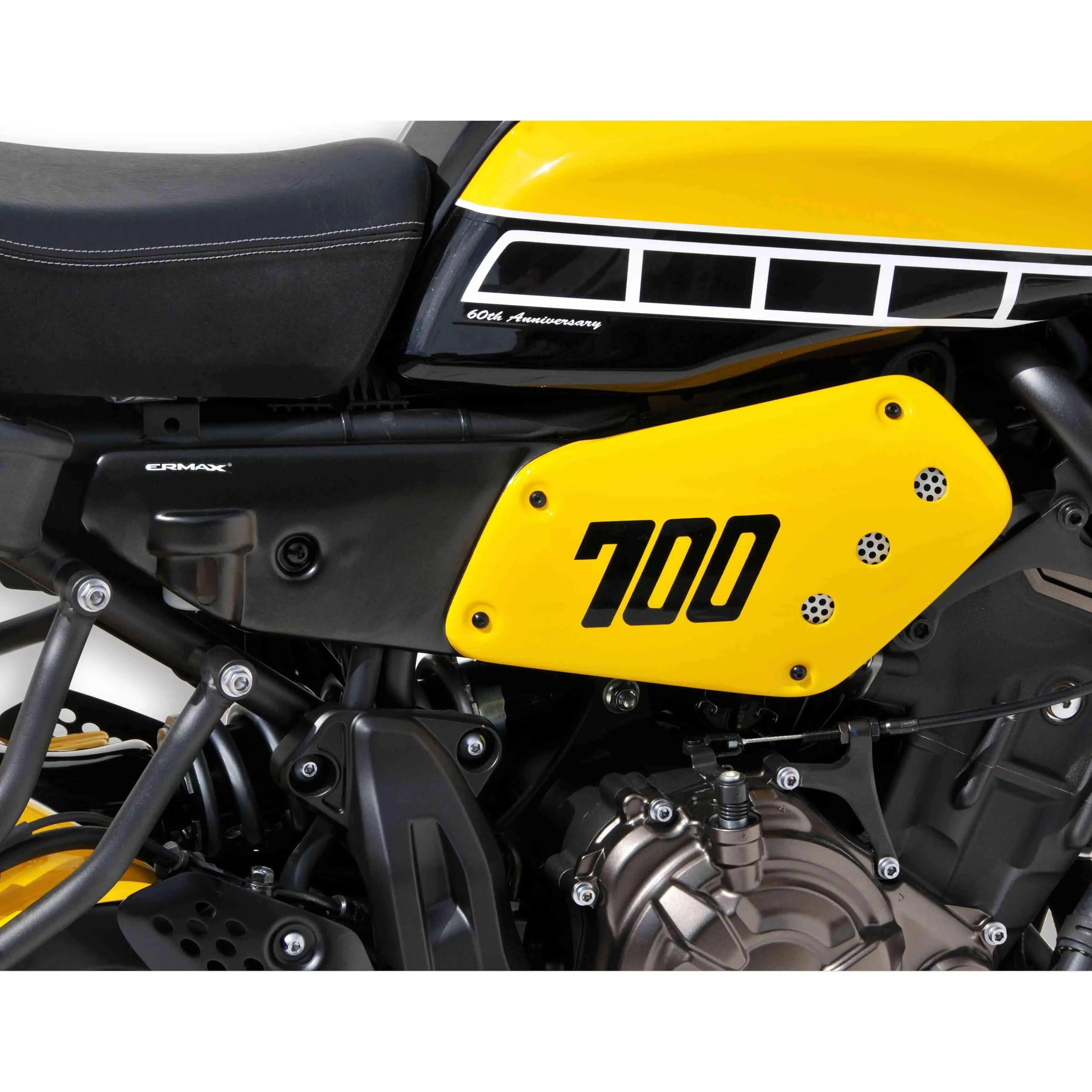 Ermax Infill Panels | Metallic Yellow/Matte Black (60th Anniversary Colours) | Yamaha XSR 700 2016>2017 - Shop name