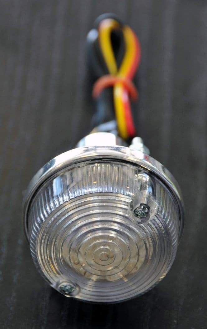 Ermax LED Round Rear Tail Light Pair | Clear - Shop name