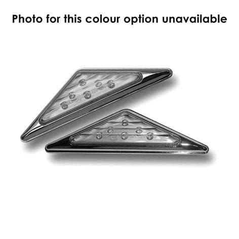 Ermax Mini LED Indicators Triangular | Orange with Black Trim - Shop name