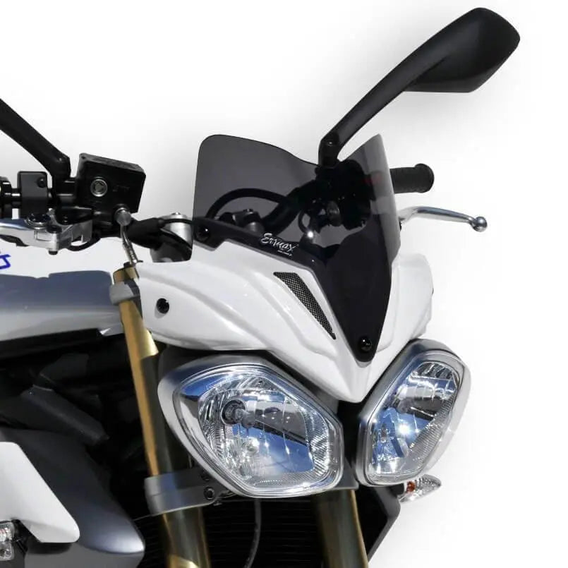 Ermax Nose Fairing | Crystal White with Dark Smoke Screen | Triumph Speed Triple 1050 2011>2015 - Shop name