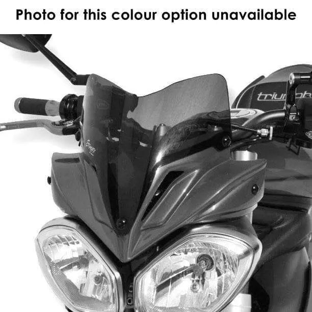 Ermax Nose Fairing | Matte Phantom Black with Dark Smoke Screen | Triumph Street Triple 675 R 2013>2015 - Shop name