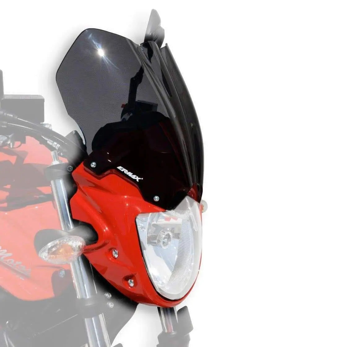 Ermax Nose Fairing | Metallic Red with Dark Smoke Screen | Suzuki GSF 650 Bandit 2009>2015 - Shop name