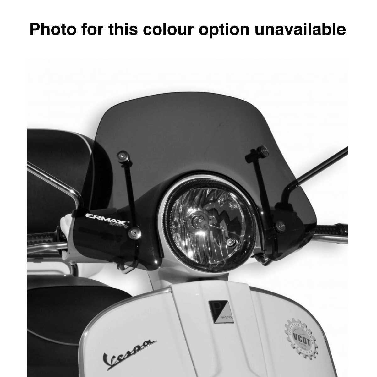 Ermax Piccolo Screen | Black (Opaque) | Piaggio Vespa GTS 125 2008>2022 - Pyramid Motorcycle Accessories