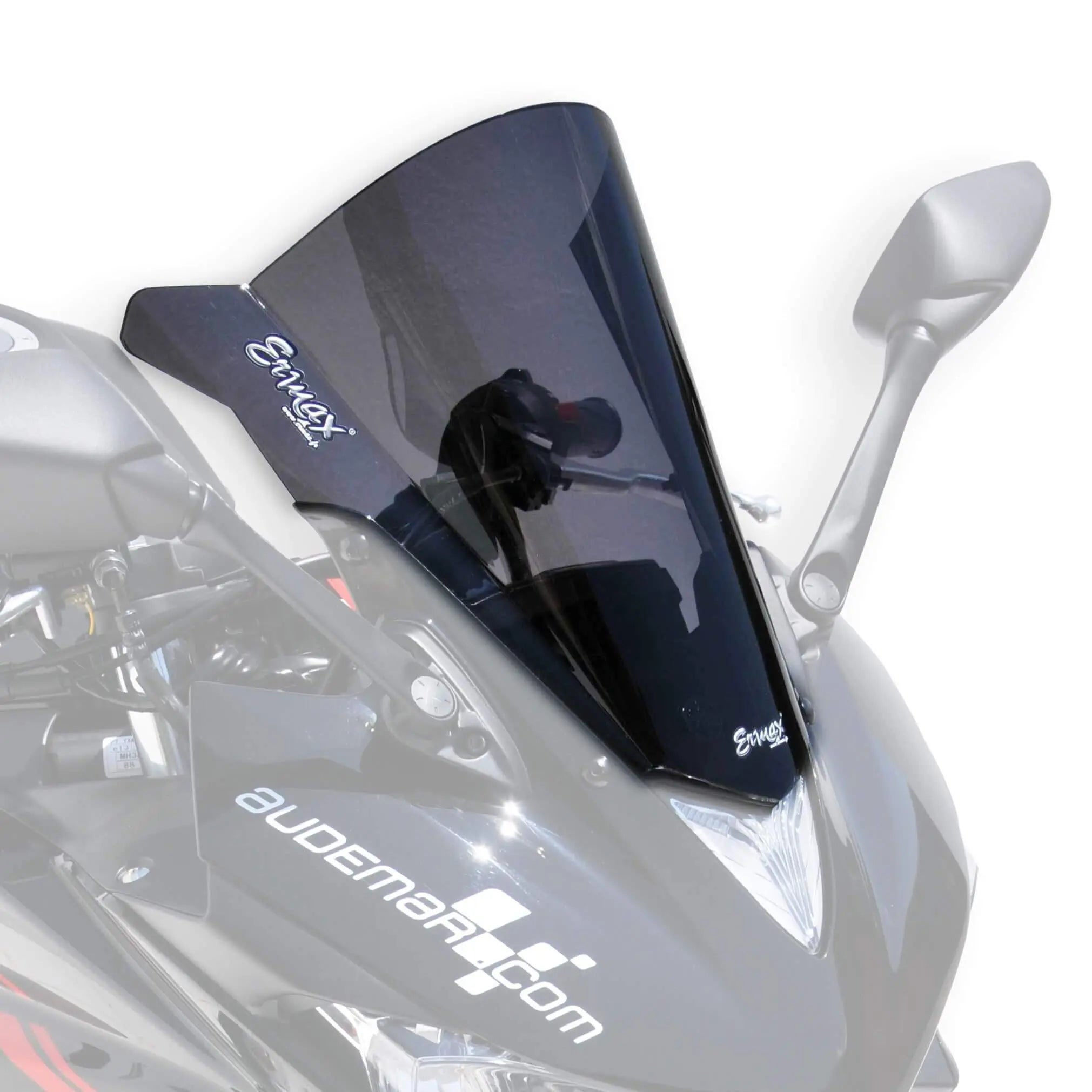 Ermax Racing Screen | Dark Smoke | Yamaha YZF-R3 2015>2018 - Shop name