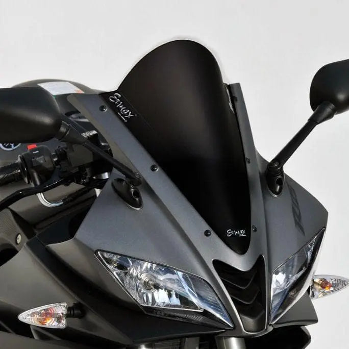 Ermax Racing Screen | Satin Black (Opaque) | Yamaha YZF-125 R 2015>2018 - Shop name