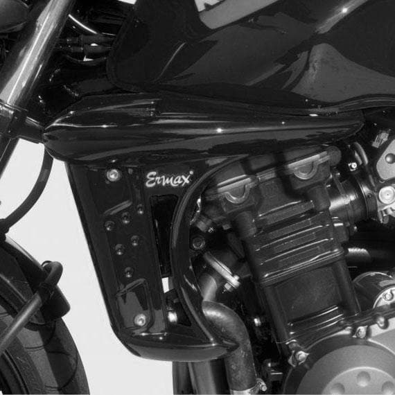 Ermax Radiator Cheeks | Gloss Black (Ebony Black) | Kawasaki Z 750 2004>2006 - Shop name