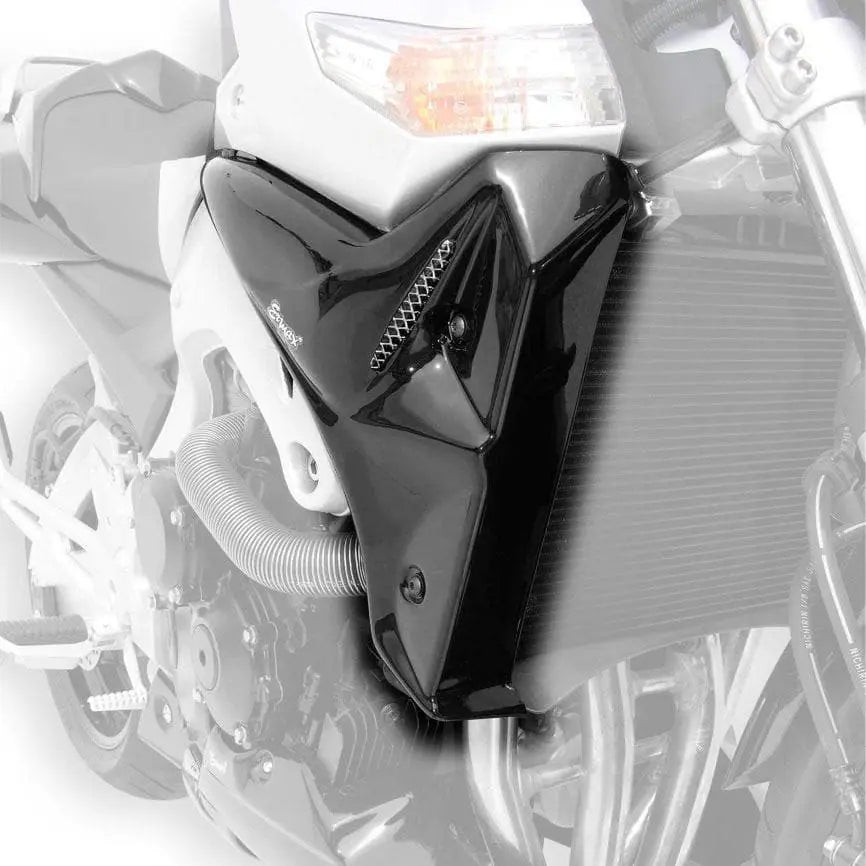 Ermax Radiator Cheeks | Gloss Black (Pearl Nebular Black) | Suzuki GSR 600 2008>2011 - Shop name