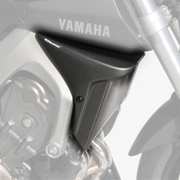Ermax Radiator Cheeks | Matte Black | Yamaha MT-09 2014>2015 - Shop name