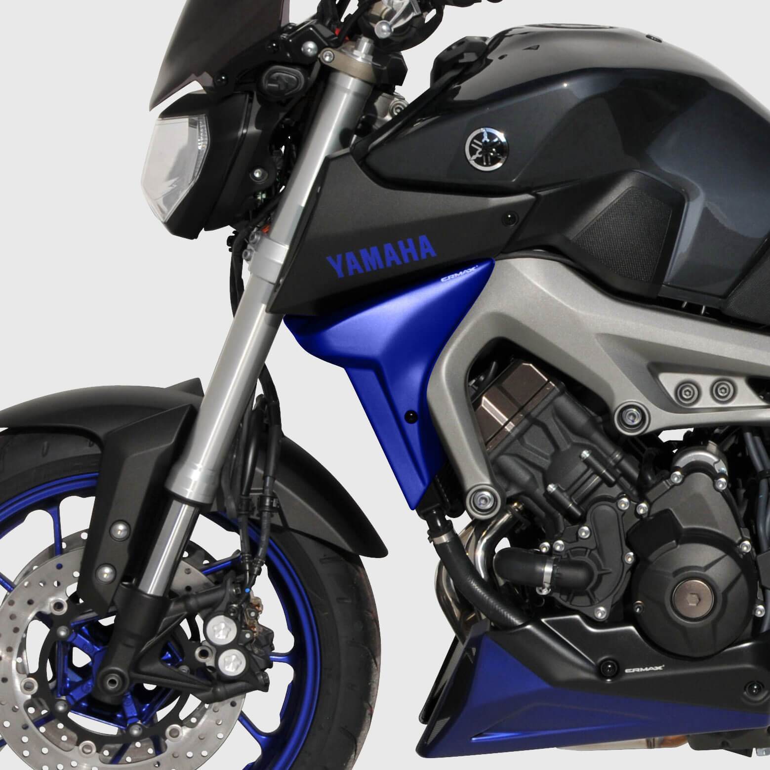 Ermax Radiator Cheeks | Matte Blue (Race Blu) | Yamaha MT-09 2014>2015 - Shop name