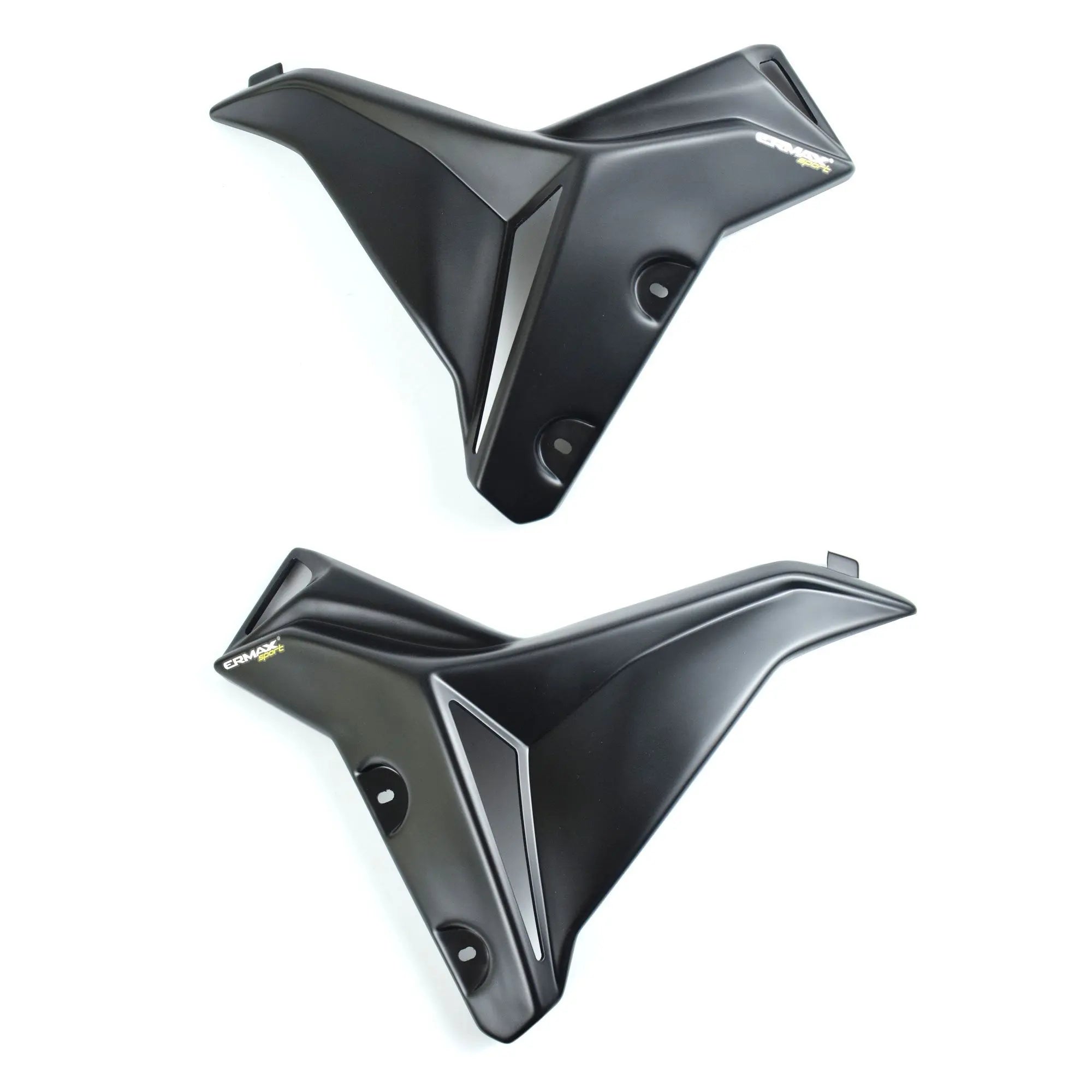 Ermax Radiator Cheeks | Matte Metallic Black (Tech Black) | Yamaha MT-07 2014>2017 - Shop name