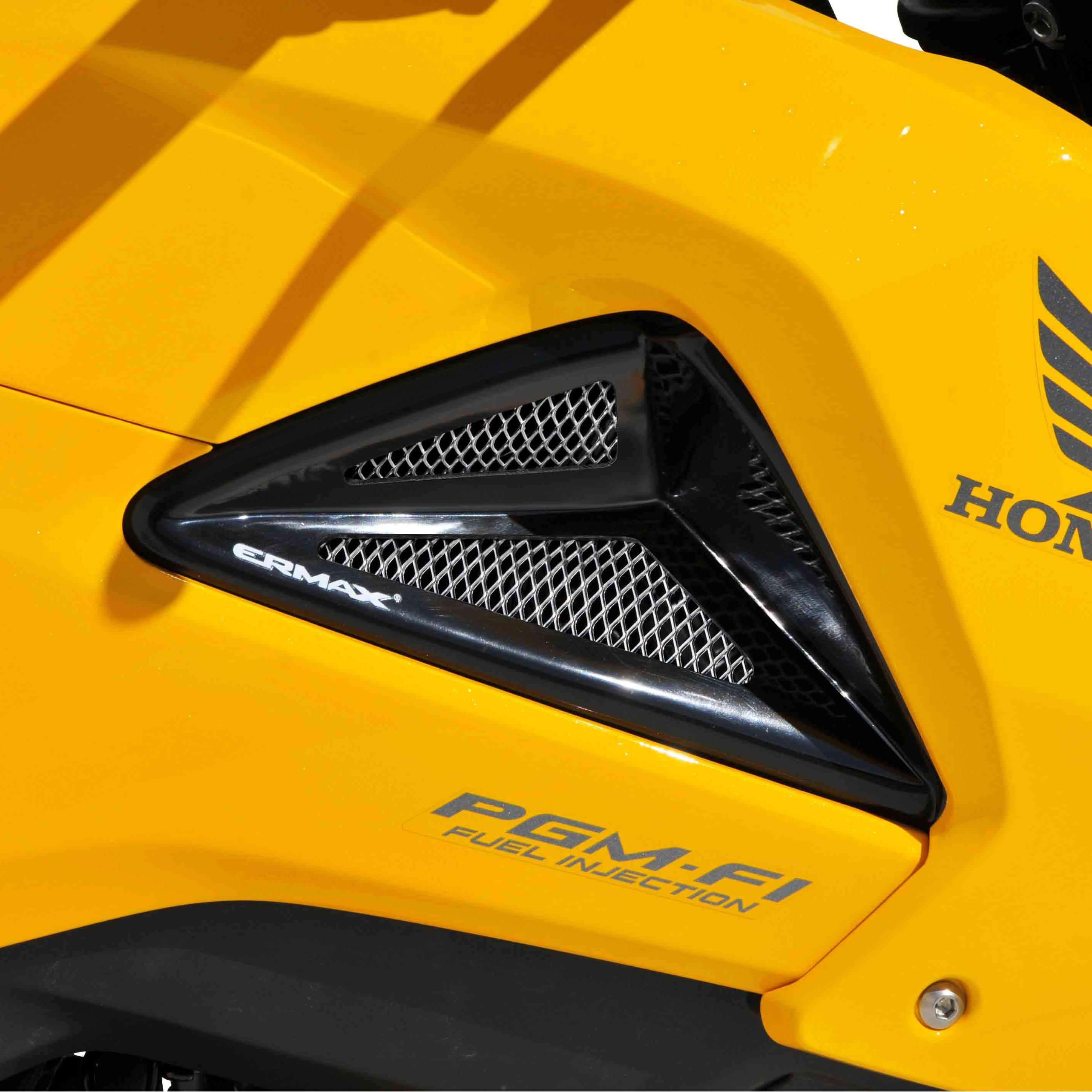 Ermax Radiator Cheeks | Metallic Black (Asteroid Black) | Honda MSX 125 2013>2015 - Shop name