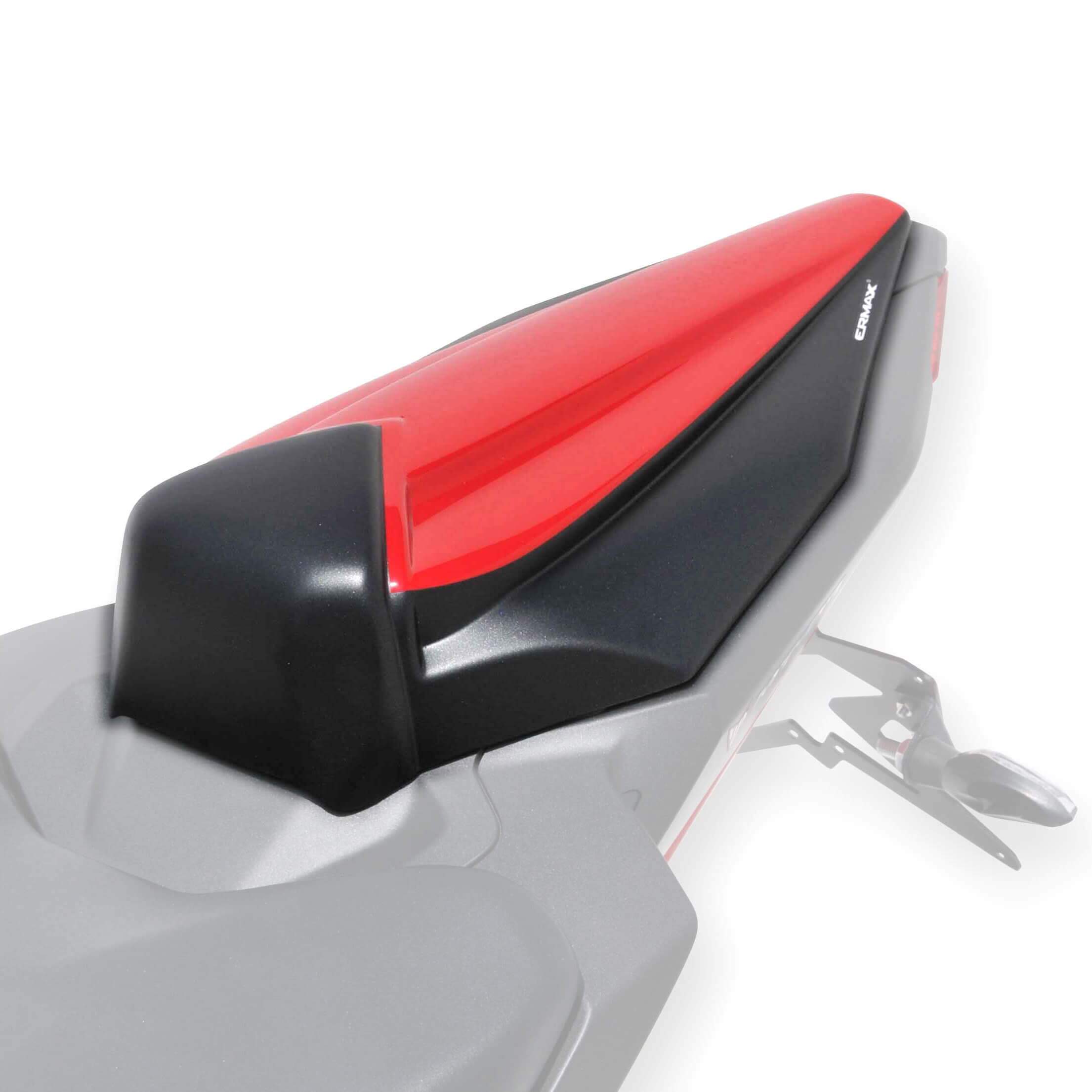 Ermax Seat Cowl | Matte Black/Metallic Red (Matte Black/Vivid Red Cocktail) | Yamaha MT-07 2014>2014 - Shop name