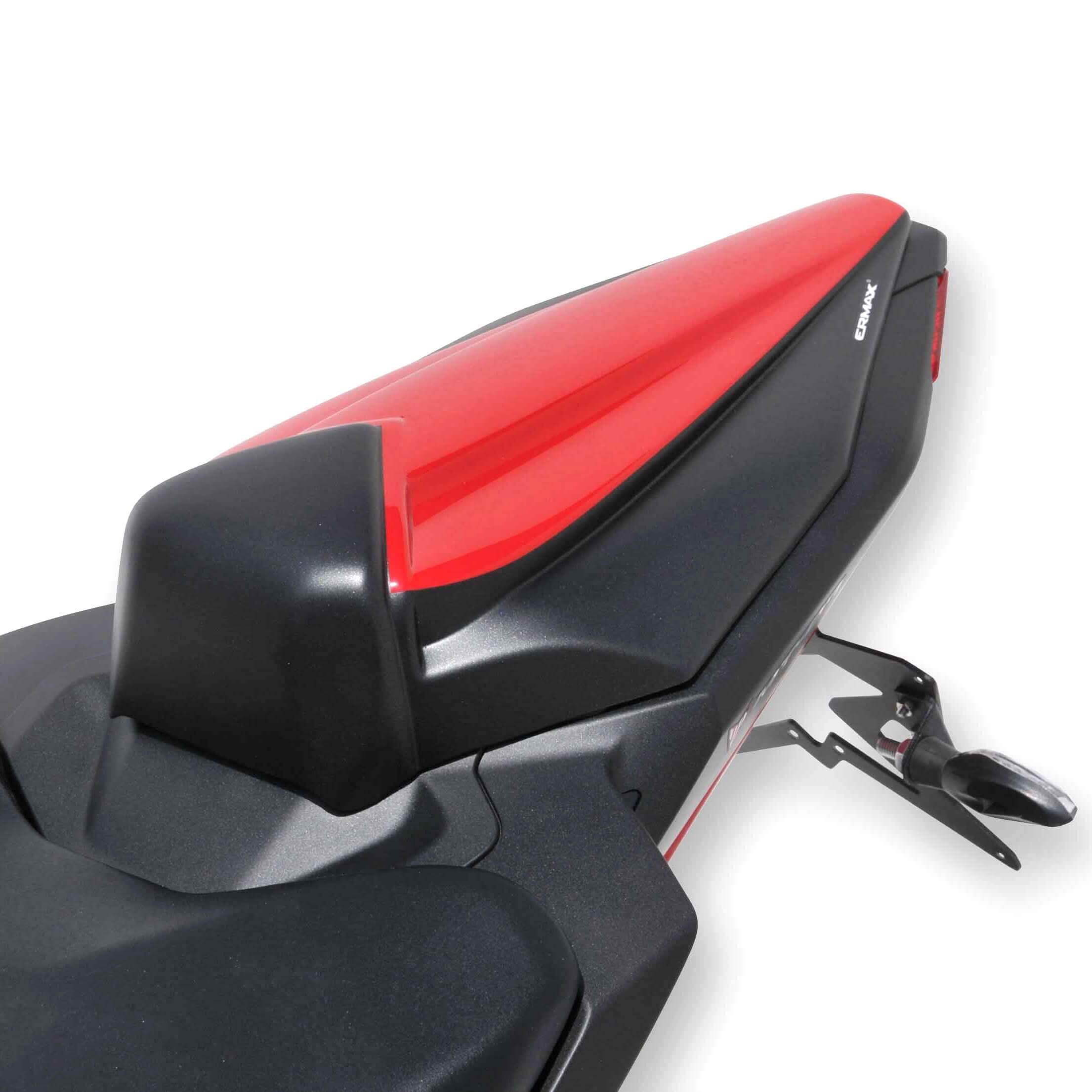 Ermax Seat Cowl | Matte Black/Metallic Red (Matte Black/Vivid Red Cocktail) | Yamaha MT-07 2014>2014 - Shop name