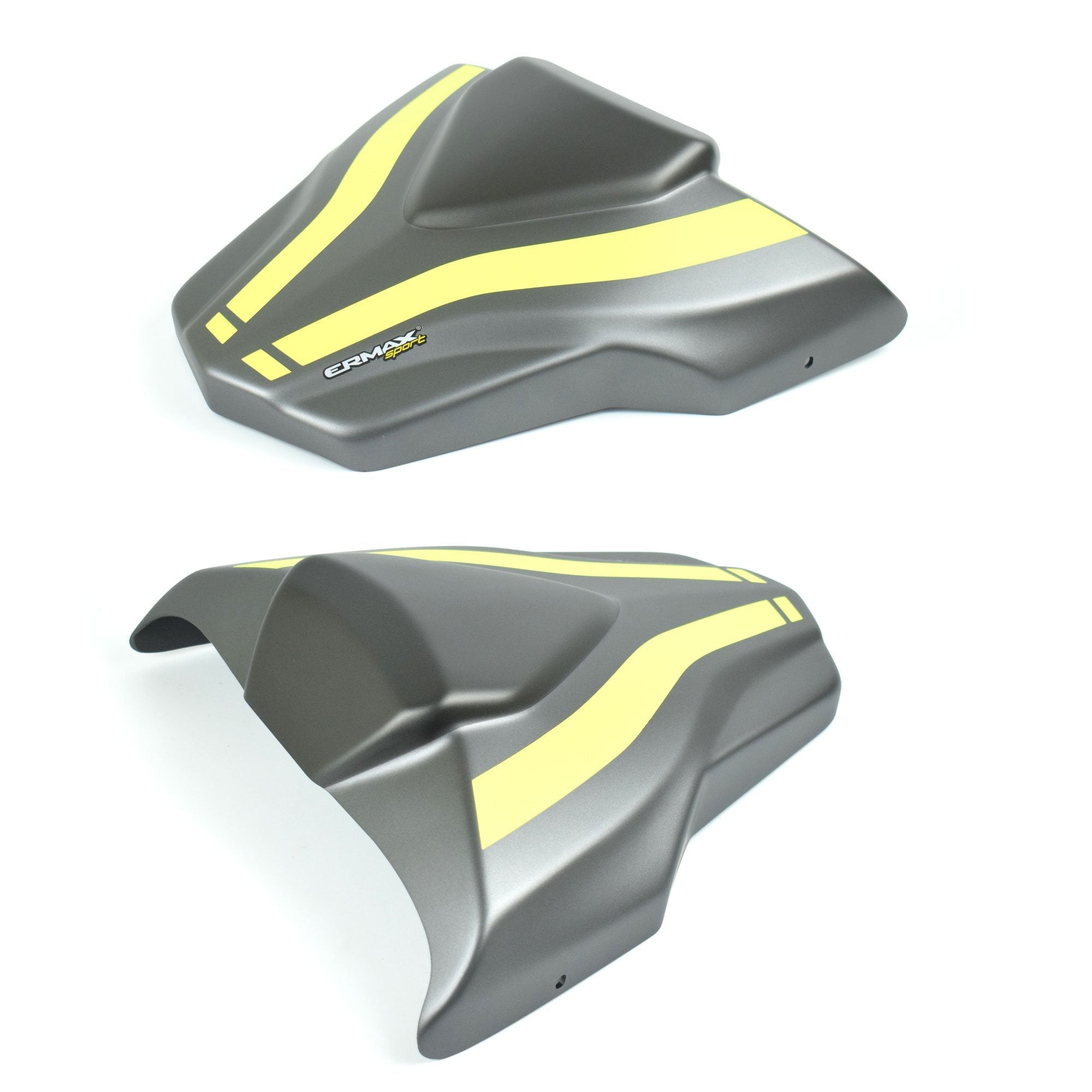Ermax Seat Cowl | Matte Metallic Grey/Fluo Yellow | Yamaha MT-09 2018>2020 - Shop name