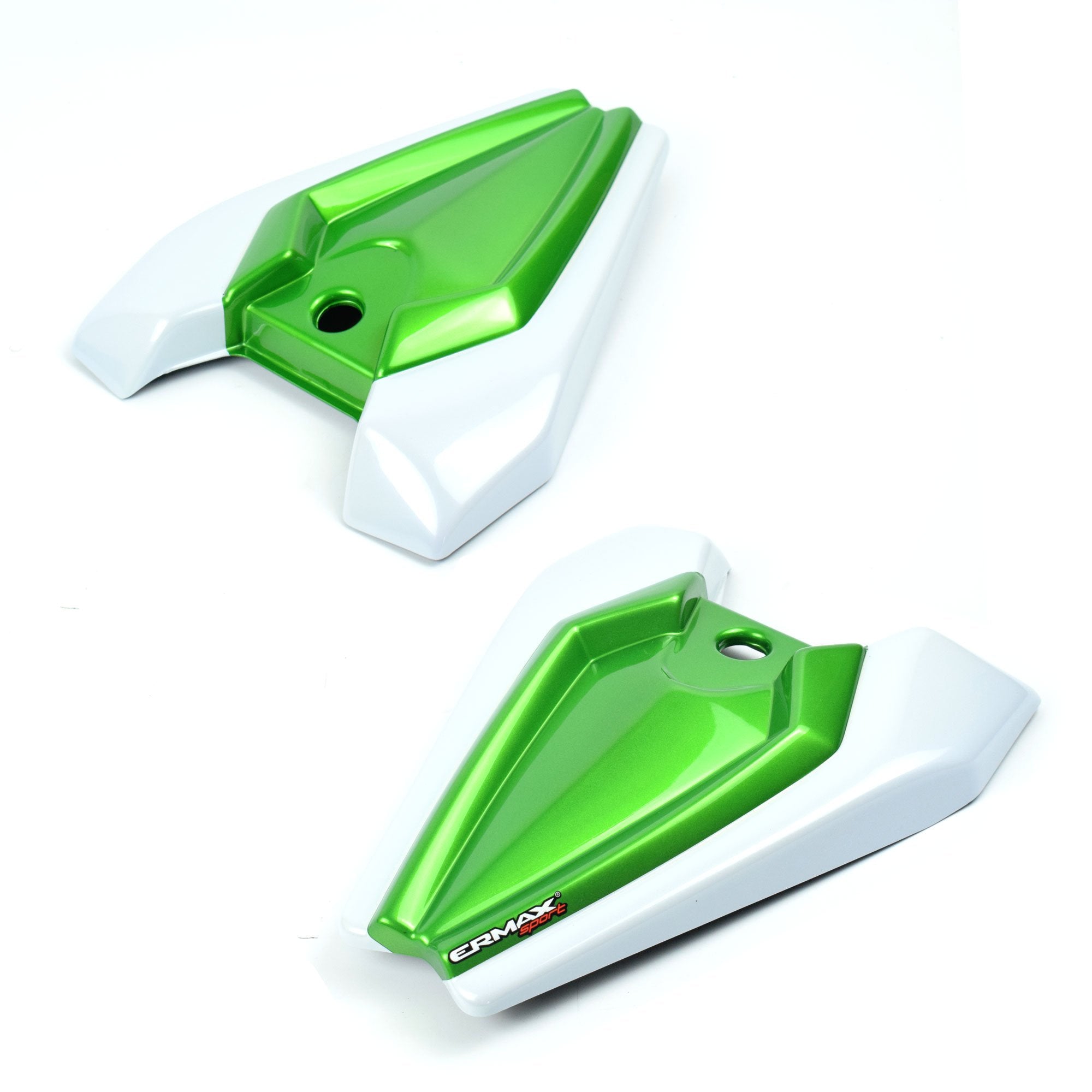 Ermax Seat Cowl | Met White/Met Green (Pearl Stardust White/Golden Blazed Green) | Kawasaki Z 1000 2016>2016 - Shop name