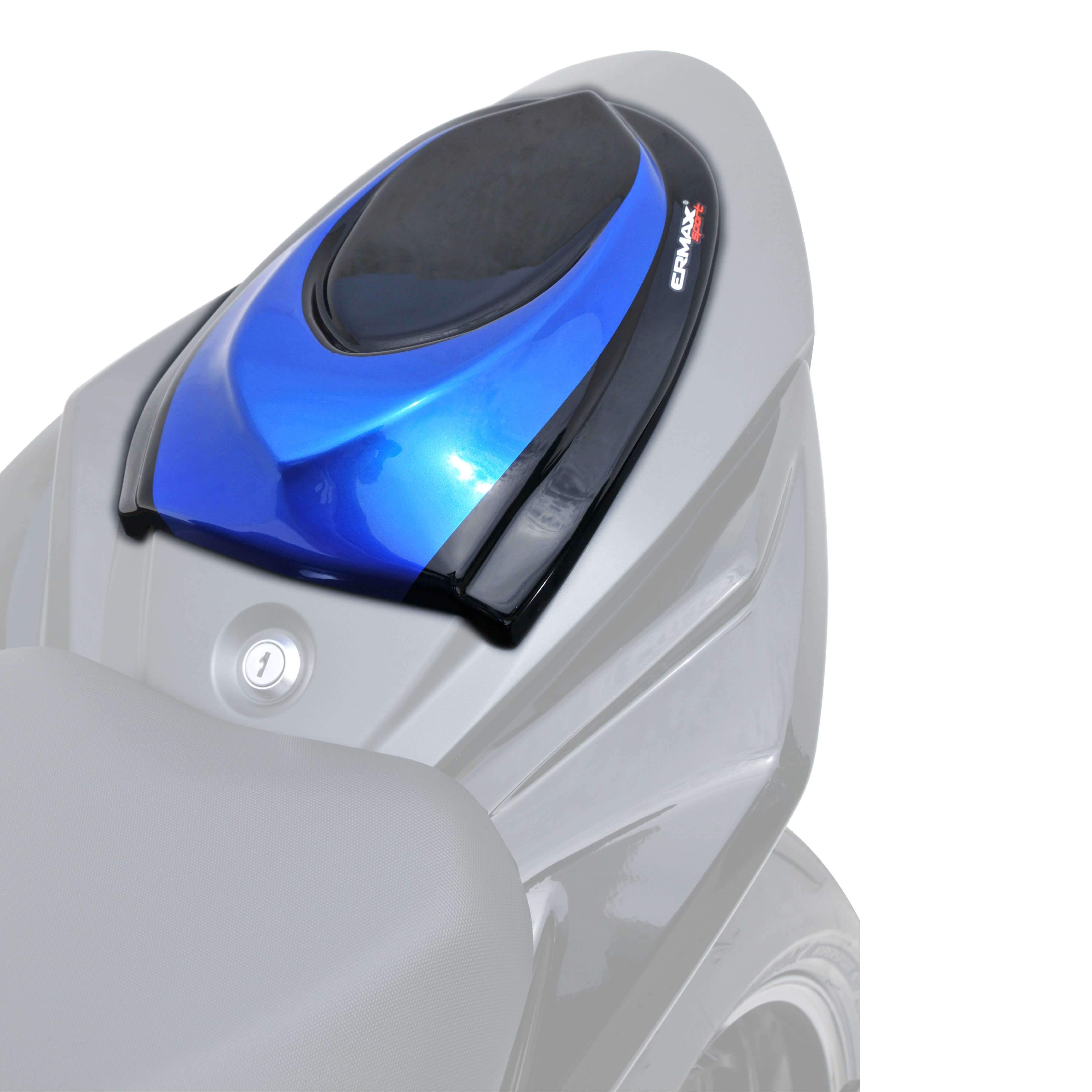 Ermax Seat Cowl | Metallic Blue/Metallic Black (Triton Blue/Sparkle Black) | Suzuki GSX-S 750 2017>2021 - Shop name
