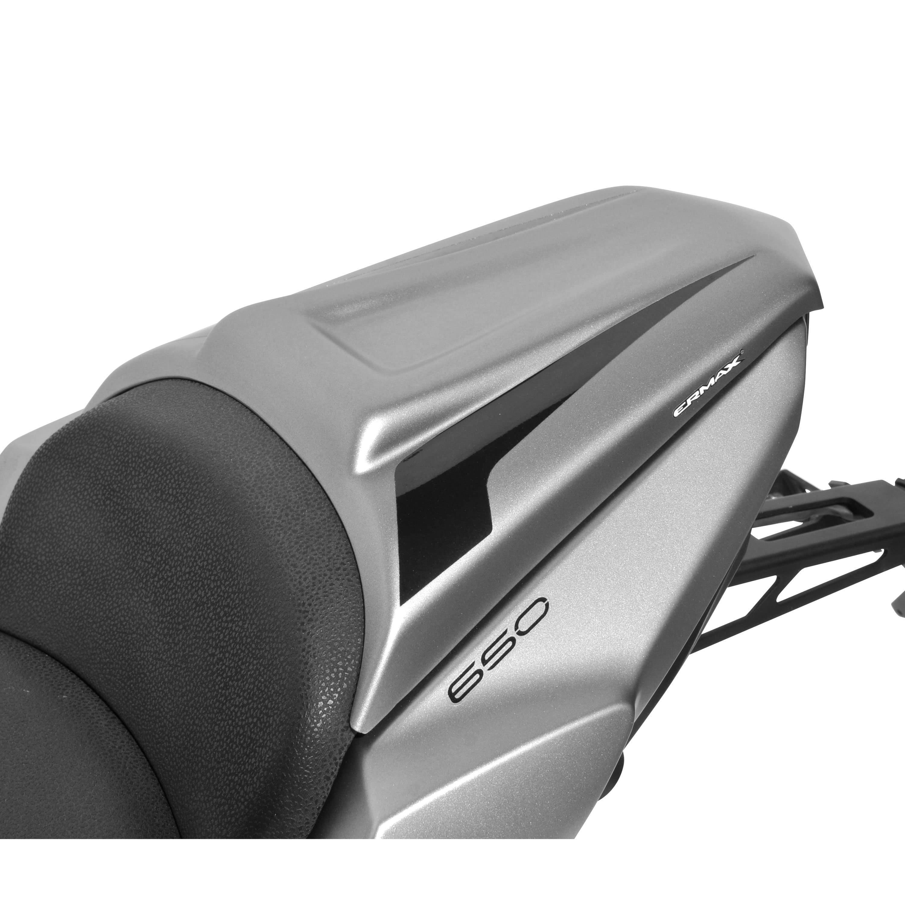 Ermax Seat Cowl | Metallic Grey/Metallic Black (Raw Titanium/Spark Black) | Kawasaki Z 650 2017>2017 - Shop name