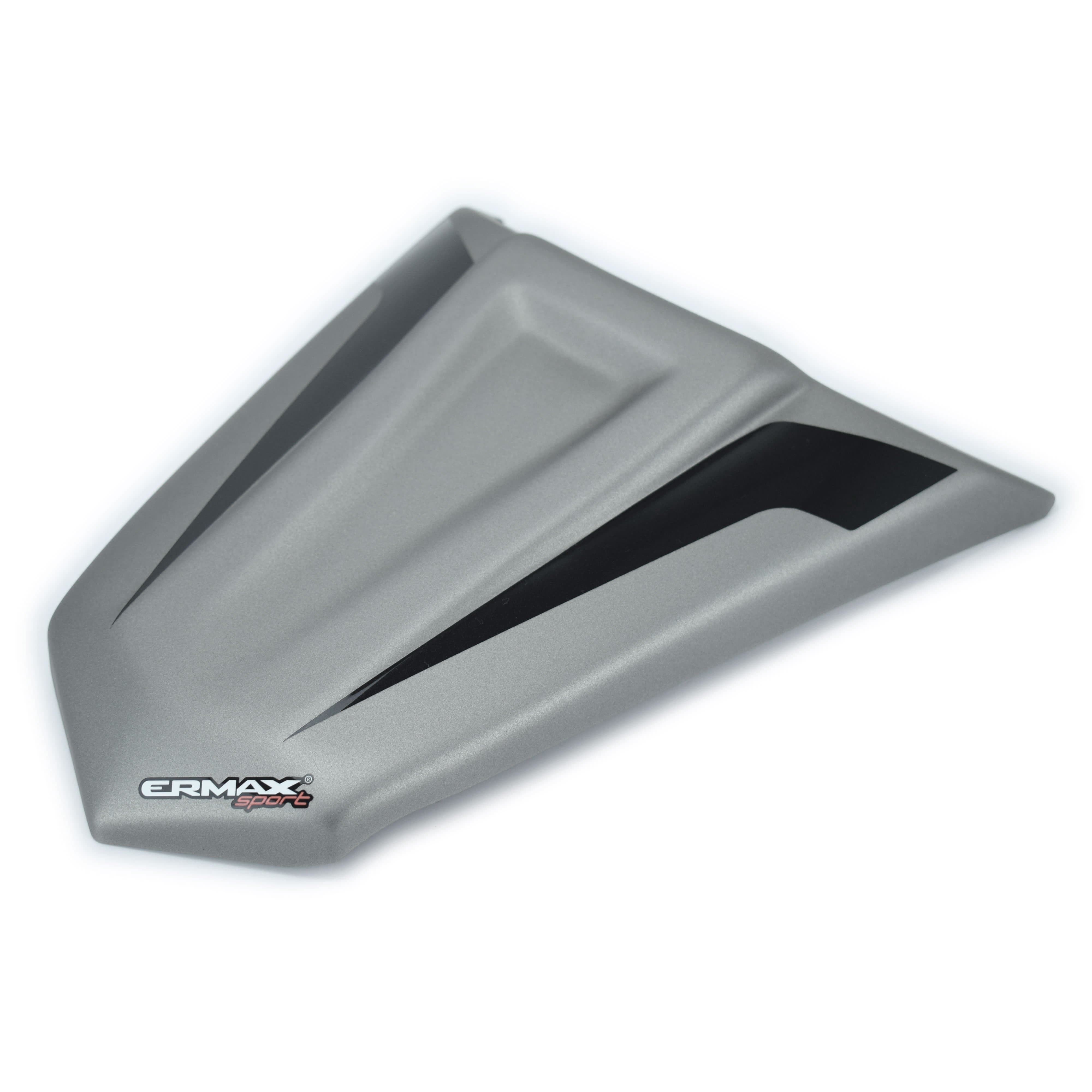 Ermax Seat Cowl | Metallic Grey/Metallic Black (Raw Titanium/Spark Black) | Kawasaki Z 650 2017>2017 - Shop name