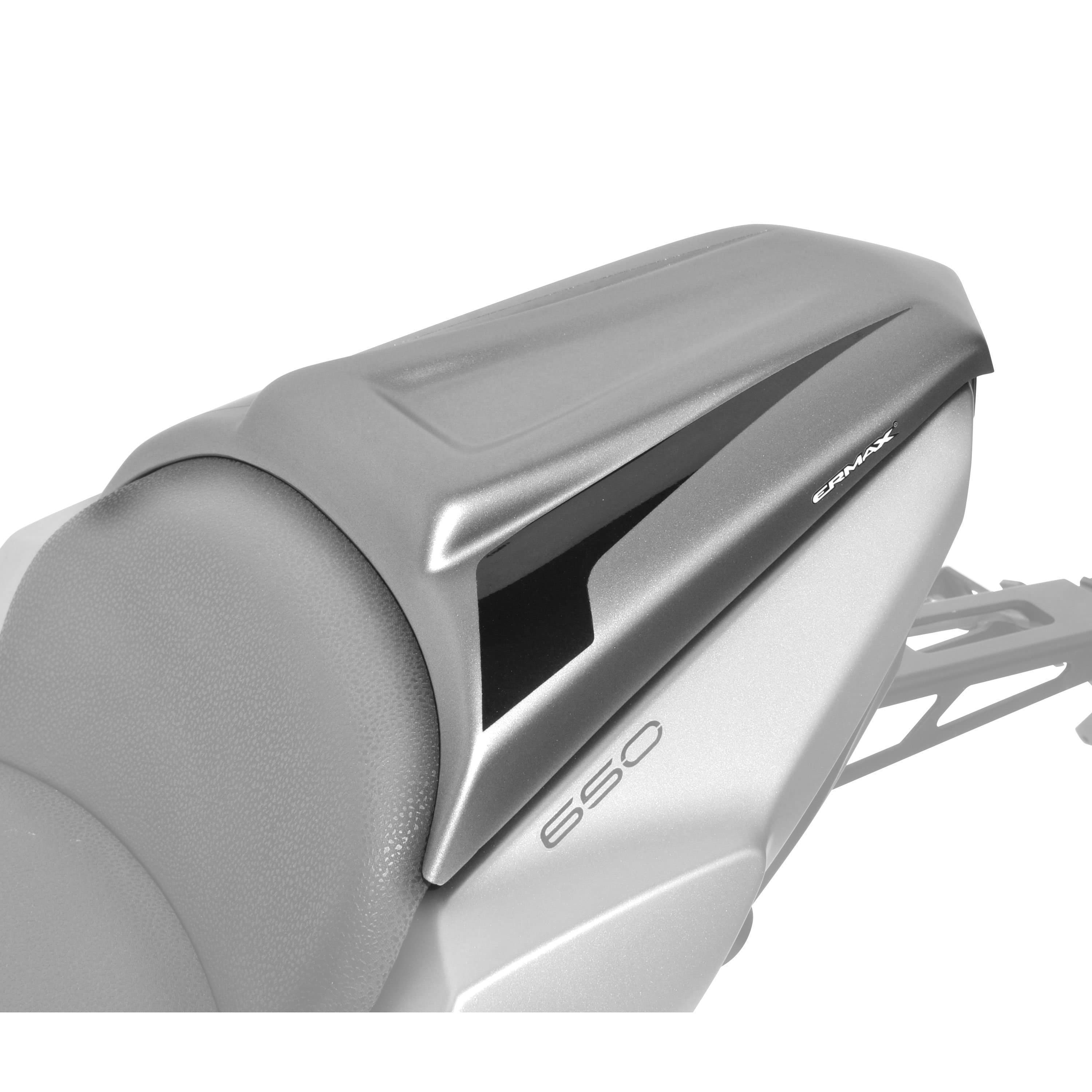 Ermax Seat Cowl | Metallic Grey/Metallic Black (Raw Titanium/Spark Black) | Kawasaki Z 650 2017>2017 - Shop name