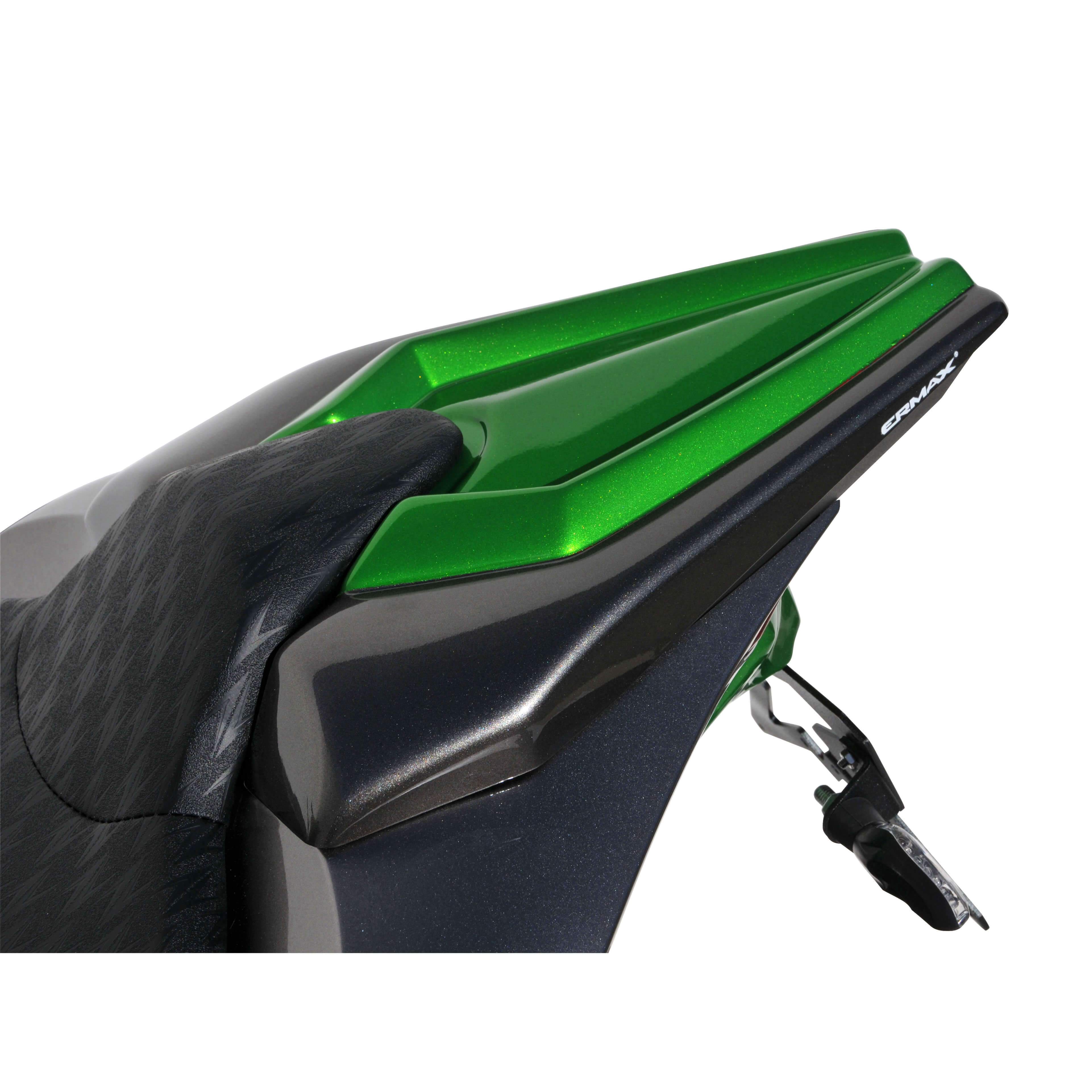 Ermax Seat Cowl | Metallic Grey/Metallic Green (Graphite Grey/Golden Blazed Green) | Kawasaki Z 1000 2014>2014 - Shop name