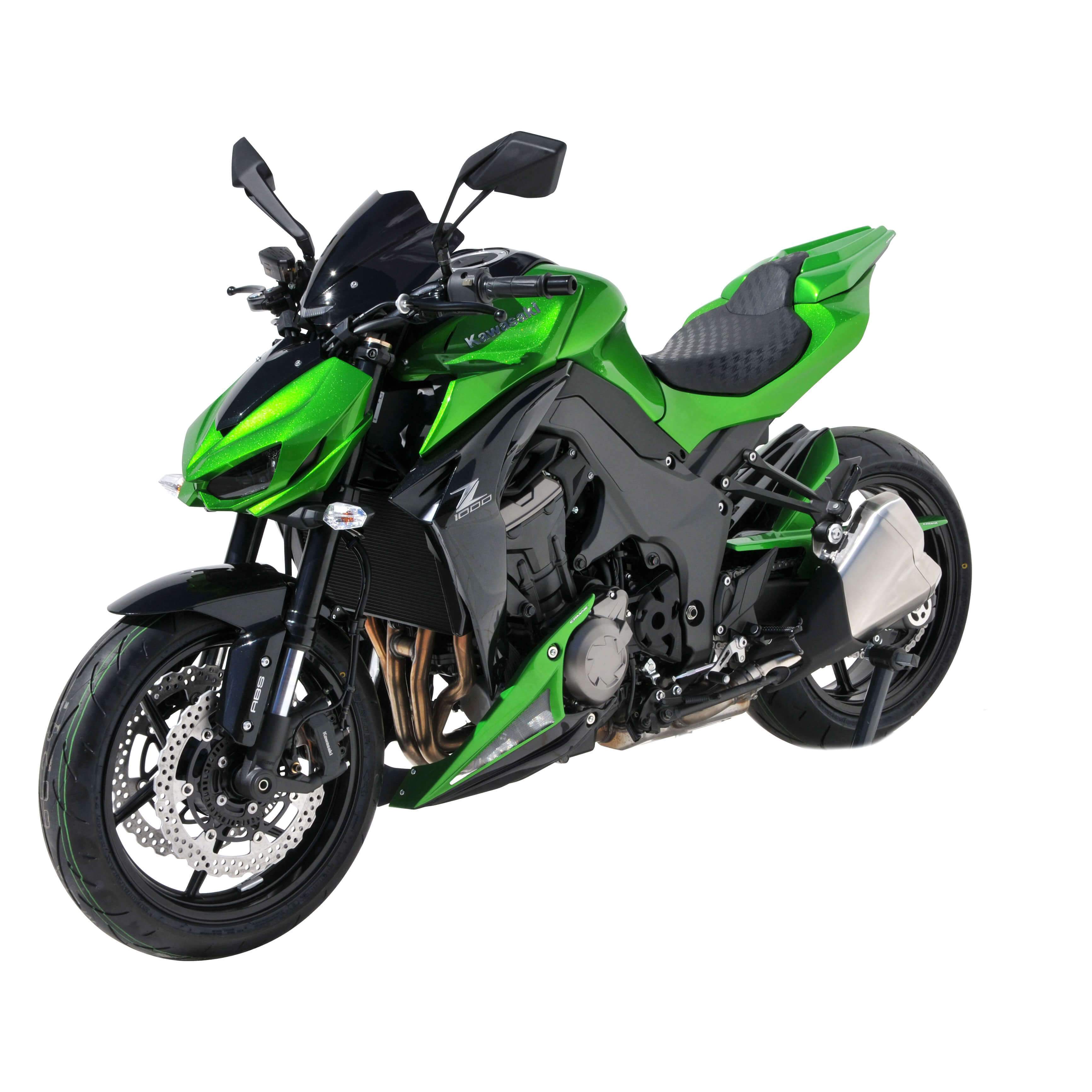 Ermax Seat Cowl | Metallic Grey/Metallic Green (Graphite Grey/Golden Blazed Green) | Kawasaki Z 1000 2014>2014 - Shop name