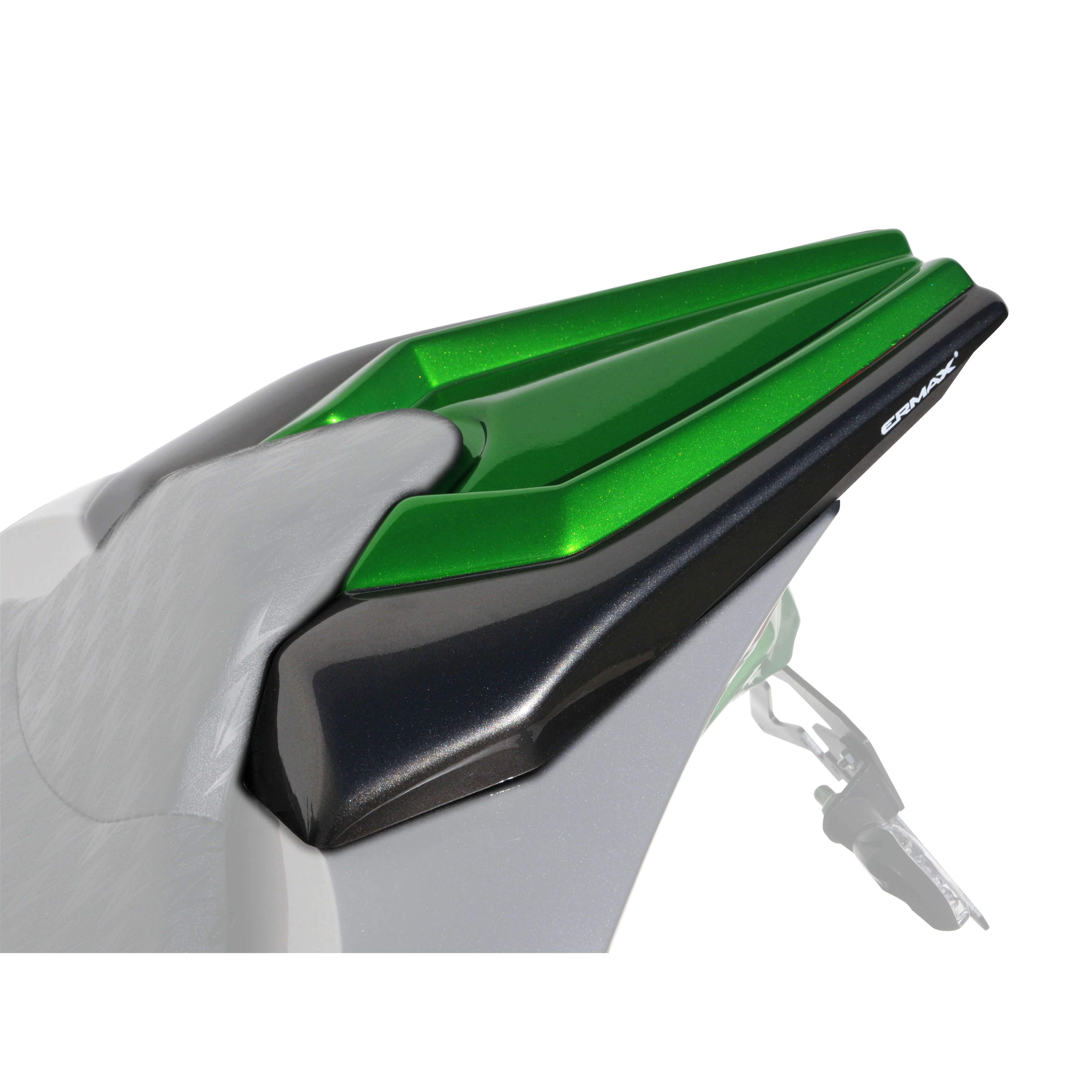 Ermax Seat Cowl | Metallic Grey/Metallic Green (Graphite Grey/Golden Blazed Green) | Kawasaki Z 1000 2014>2014 - Shop name