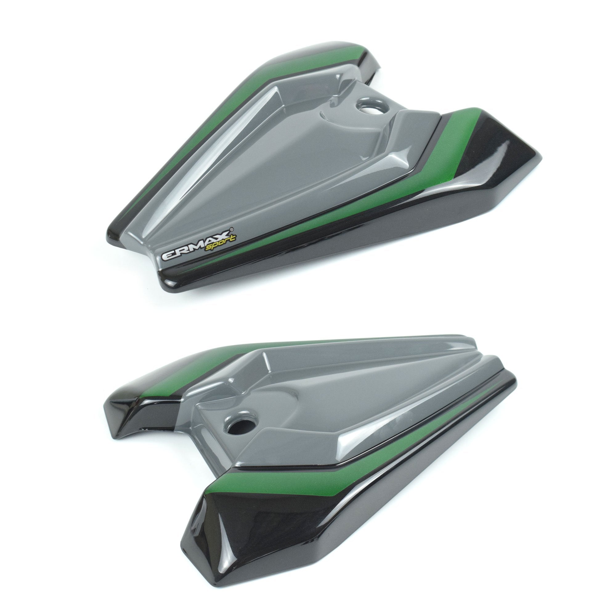 Ermax Seat Cowl | Metallic Spark Black/Pearl Storm Grey/Emerald Blazed Green | Kawasaki Z 1000 R 2019>Current - Shop name