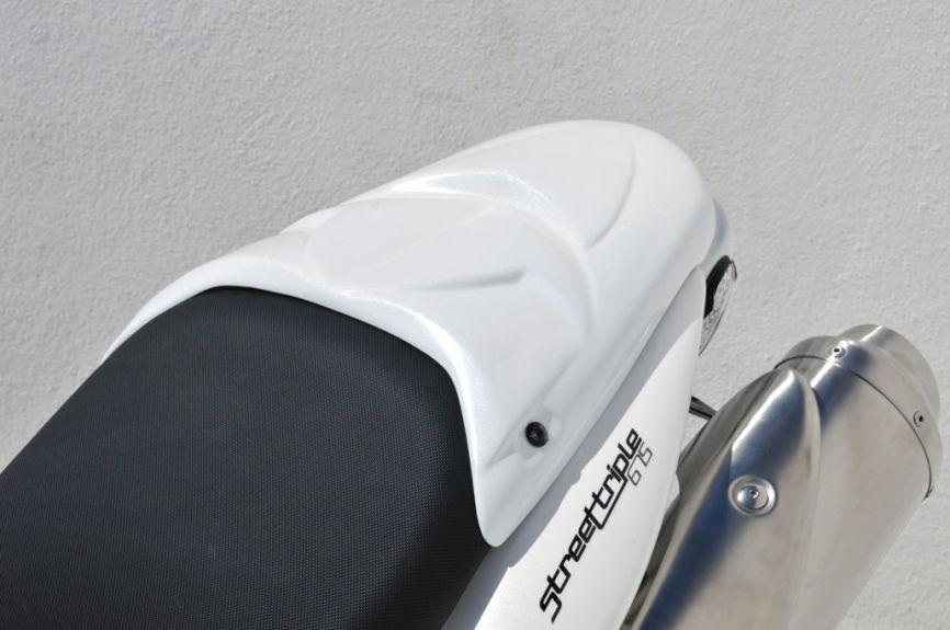 Ermax Seat Cowl | Metallic White (Crystal White) | Triumph Street Triple 675 2012>2012 - Shop name