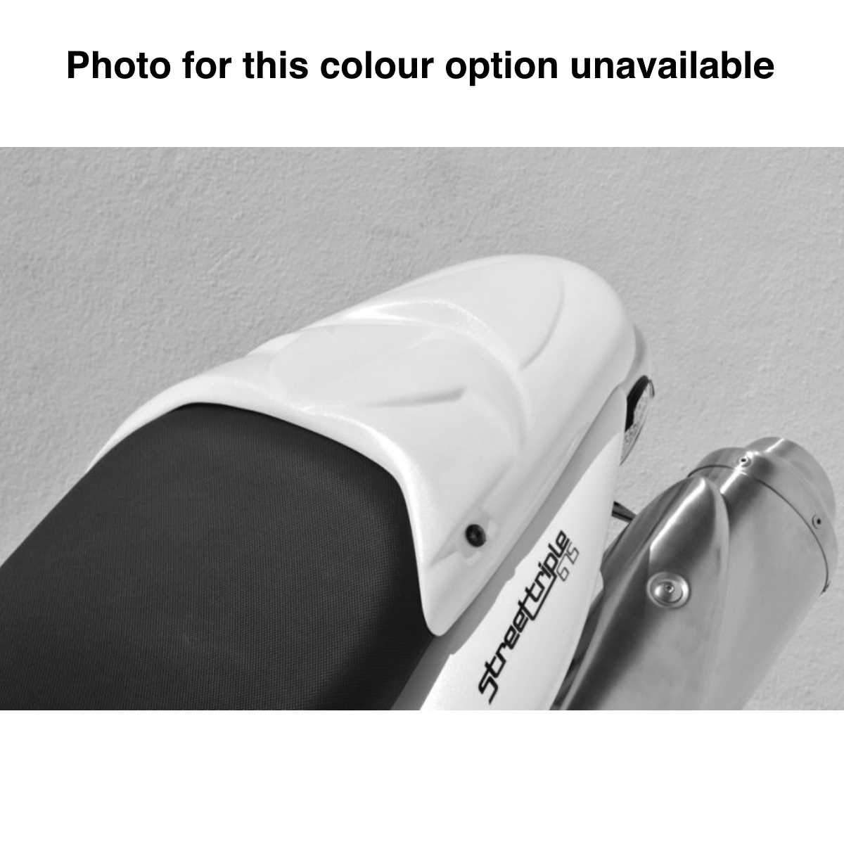 Ermax Seat Cowl | Metallic White (Fusion White) | Triumph Street Triple 675 2008>2010 - Shop name