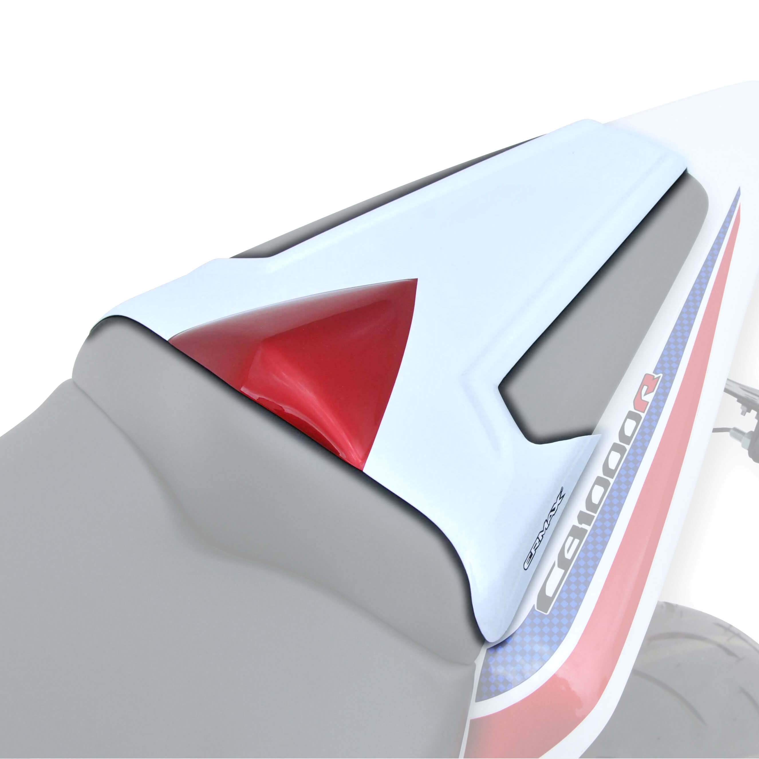 Ermax Seat Cowl | Metallic White/Metallic Red (Pearl Stardust White/Pearl Sienna Red) | Honda CB 1000 R 2011>2017 - Shop name