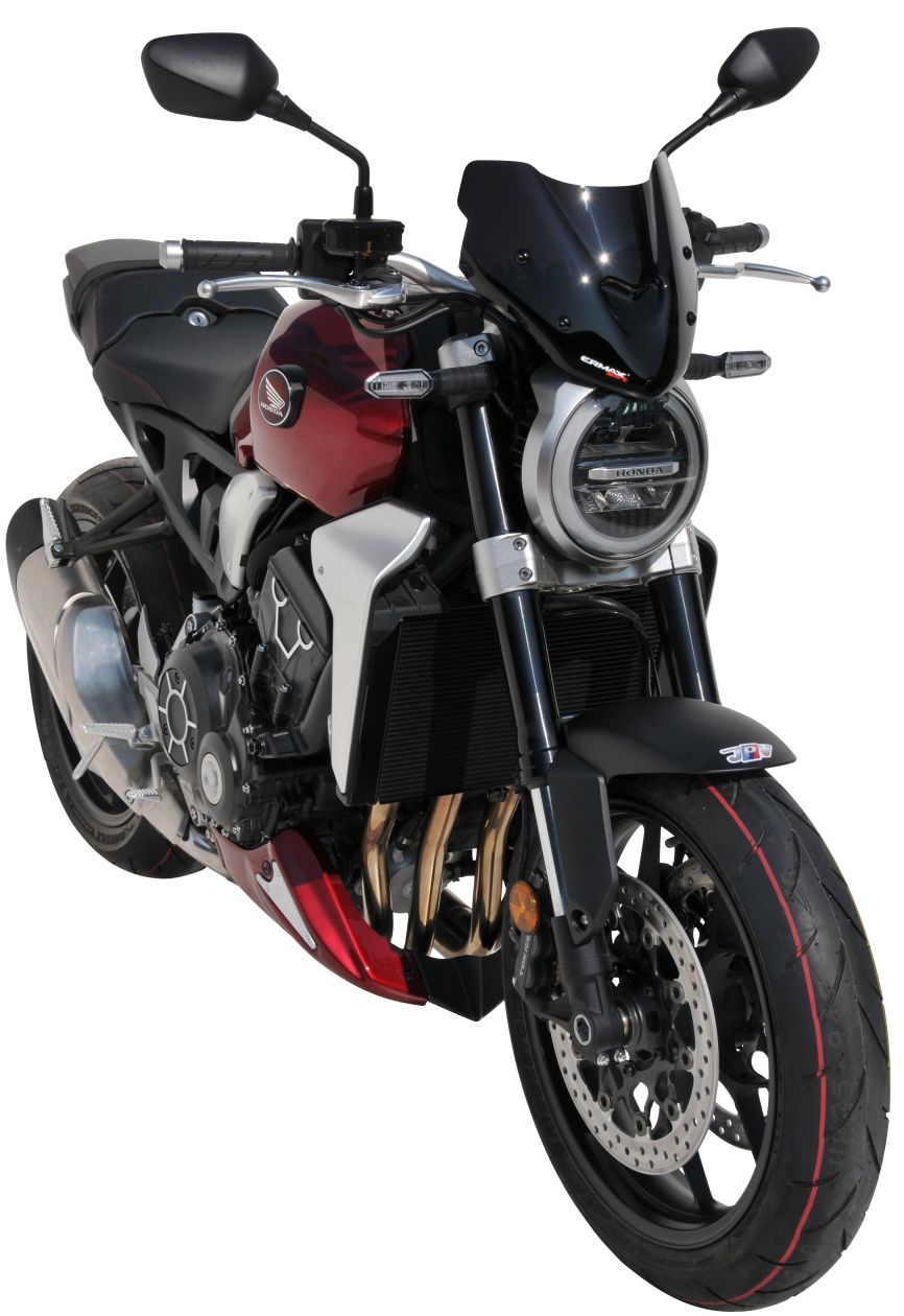 Ermax Sport Screen | Black (Opaque) | Honda CB 1000 R 2018>2020 - Pyramid Motorcycle Accessories
