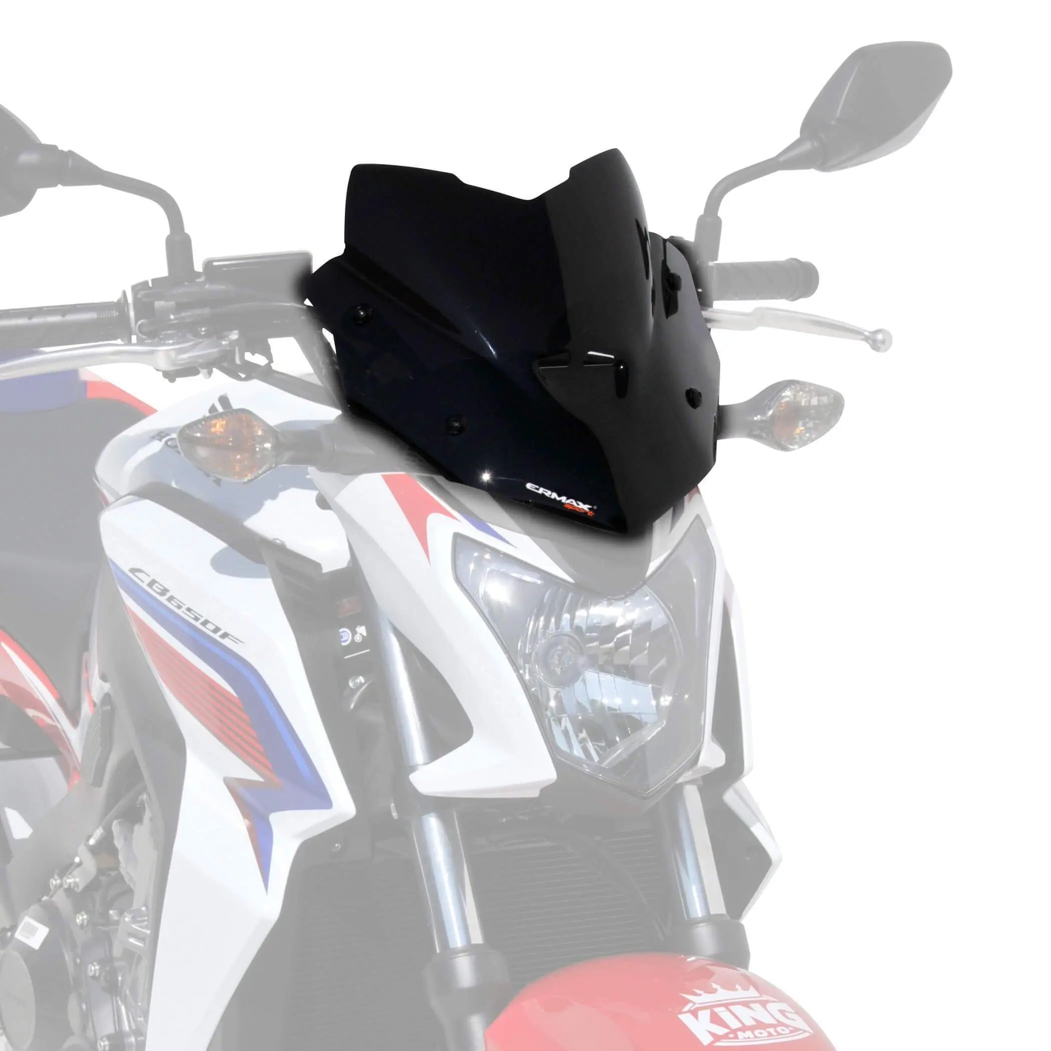 Ermax Sport Screen | Black (Opaque) | Honda CB 650 F 2014>2016 - Shop name