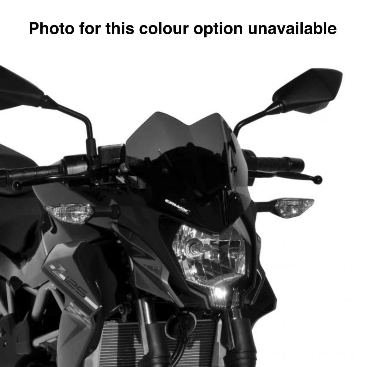 Ermax Sport Screen | Black (Opaque) | Kawasaki Z 125 2019>2024 - Shop name