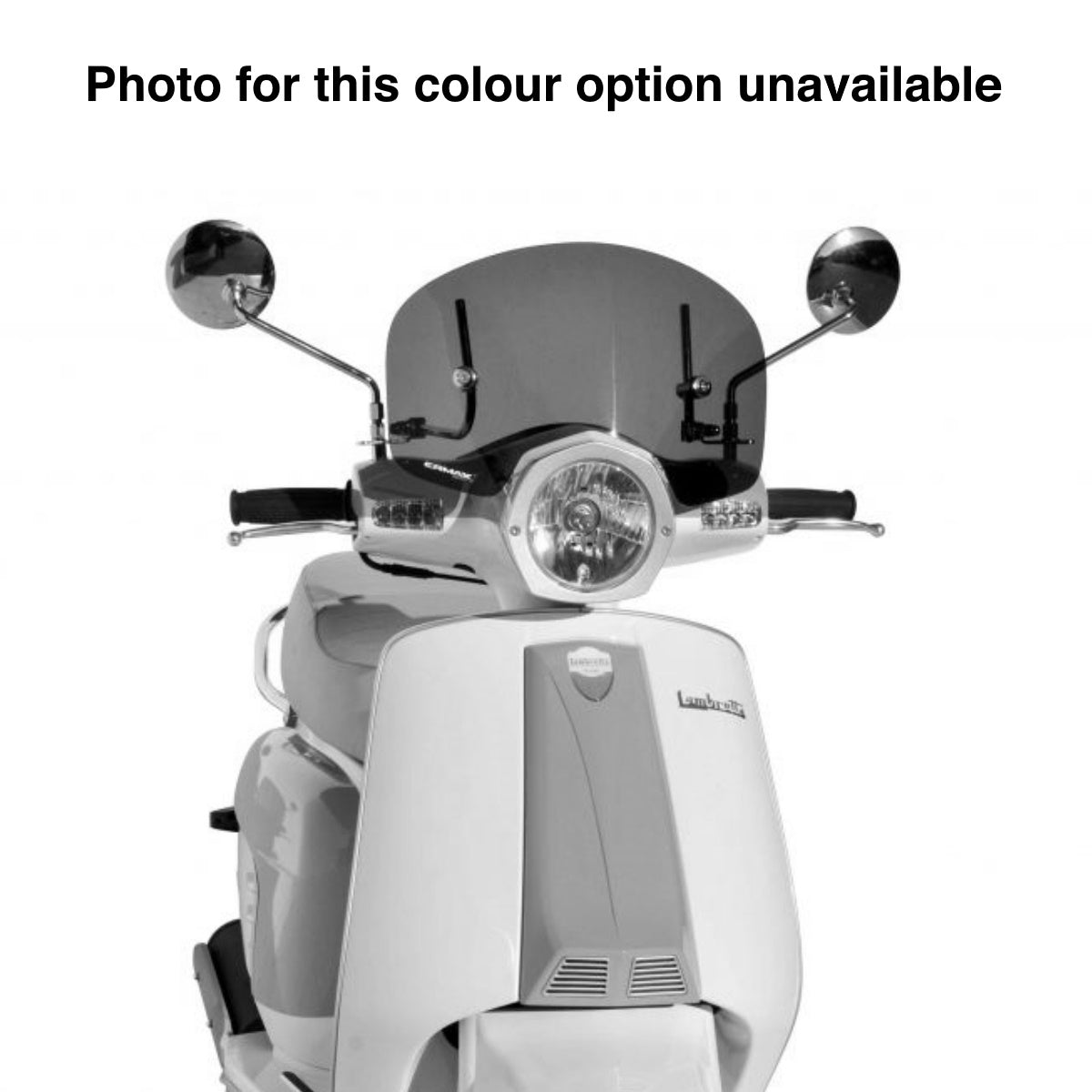 Ermax Sport Screen | Black (Opaque) | Lambretta LN 125 2012>2014 - Pyramid Motorcycle Accessories