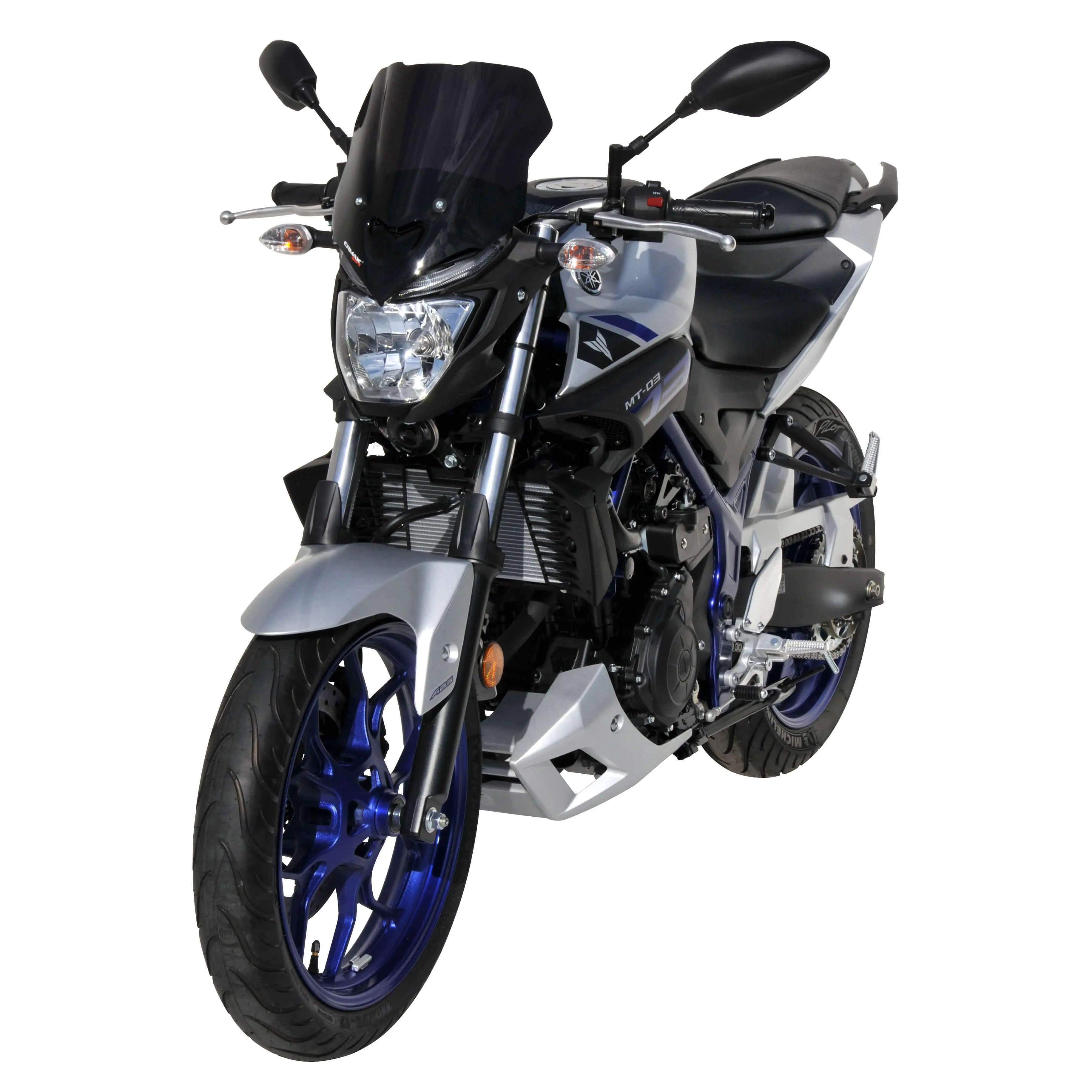 Ermax Sport Screen | Black (Opaque) | Yamaha MT-03 2016>2018 - Shop name