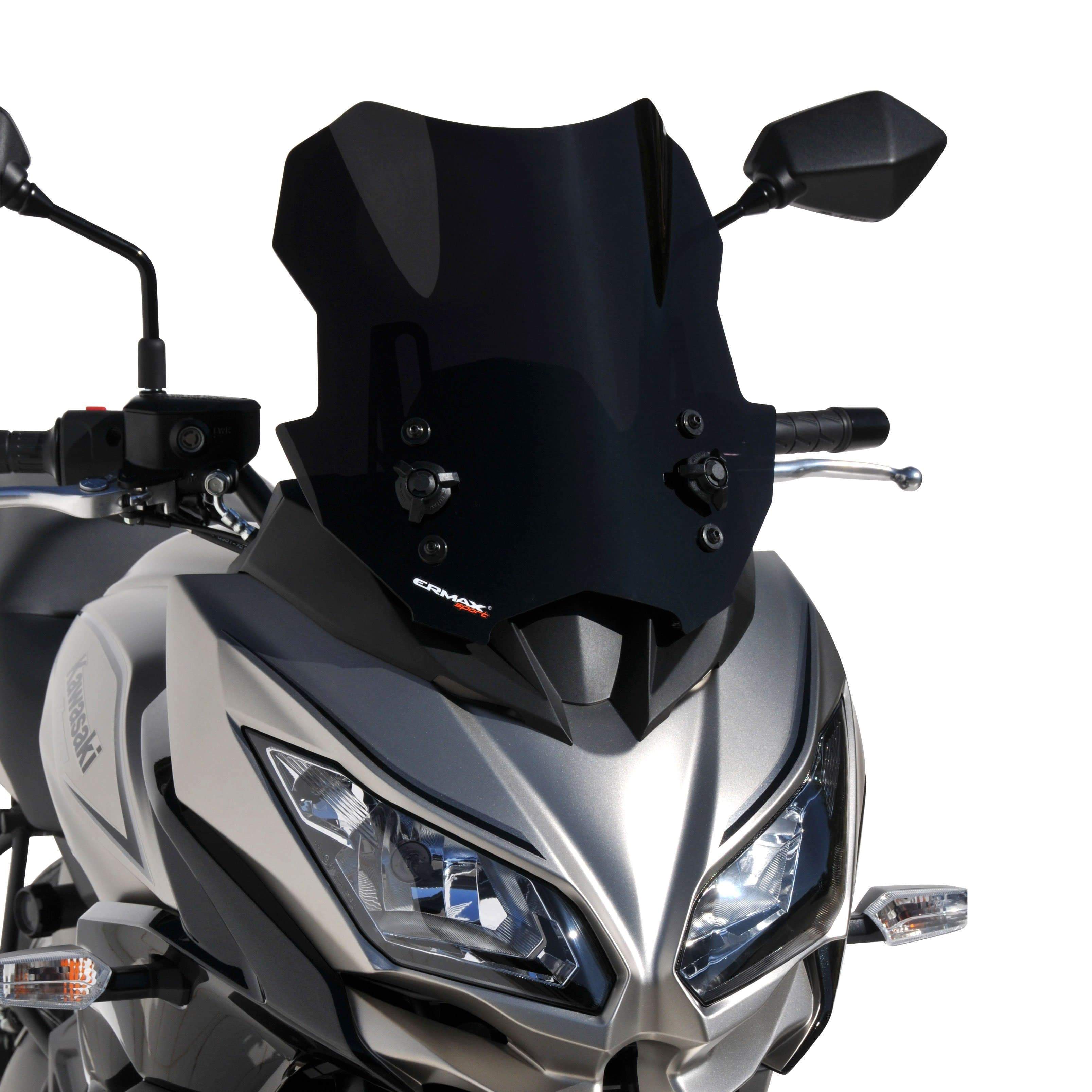 Ermax Sport Screen | Dark Smoke | Kawasaki Versys 650 2015>2018 - Pyramid Motorcycle Accessories