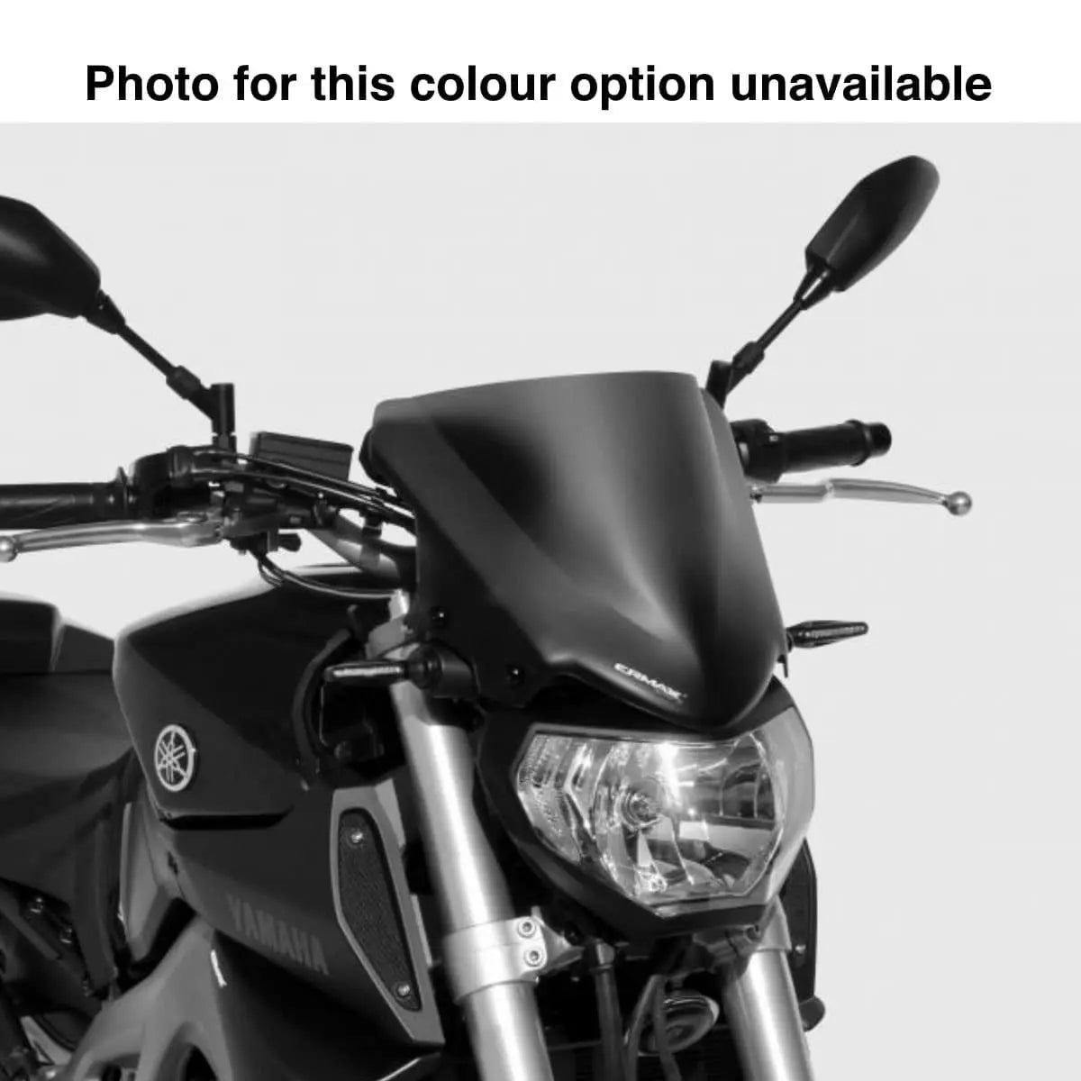 Ermax Sport Screen | Satin Black (Opaque) | Yamaha MT-09 2014>2016 - Shop name