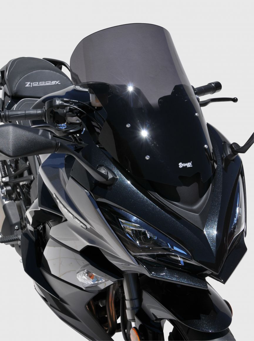 Ermax Touring Screen | Dark Smoke | Kawasaki Z 1000 SX 2017>2019 - Pyramid Motorcycle Accessories
